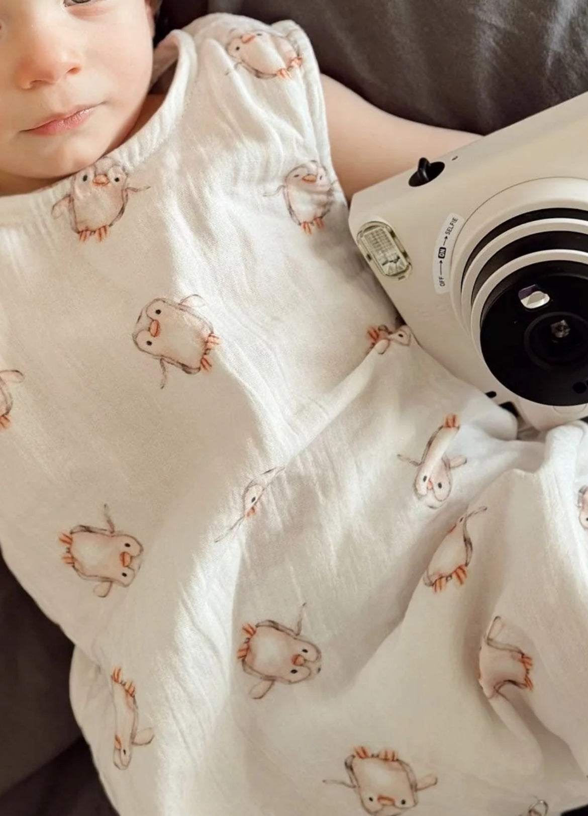 Muslin Cotton Baby Body Suits, Bear Muslin Bodysuit, Bunny Muslin Bodysuit, Penguin Muslin Bodysuit