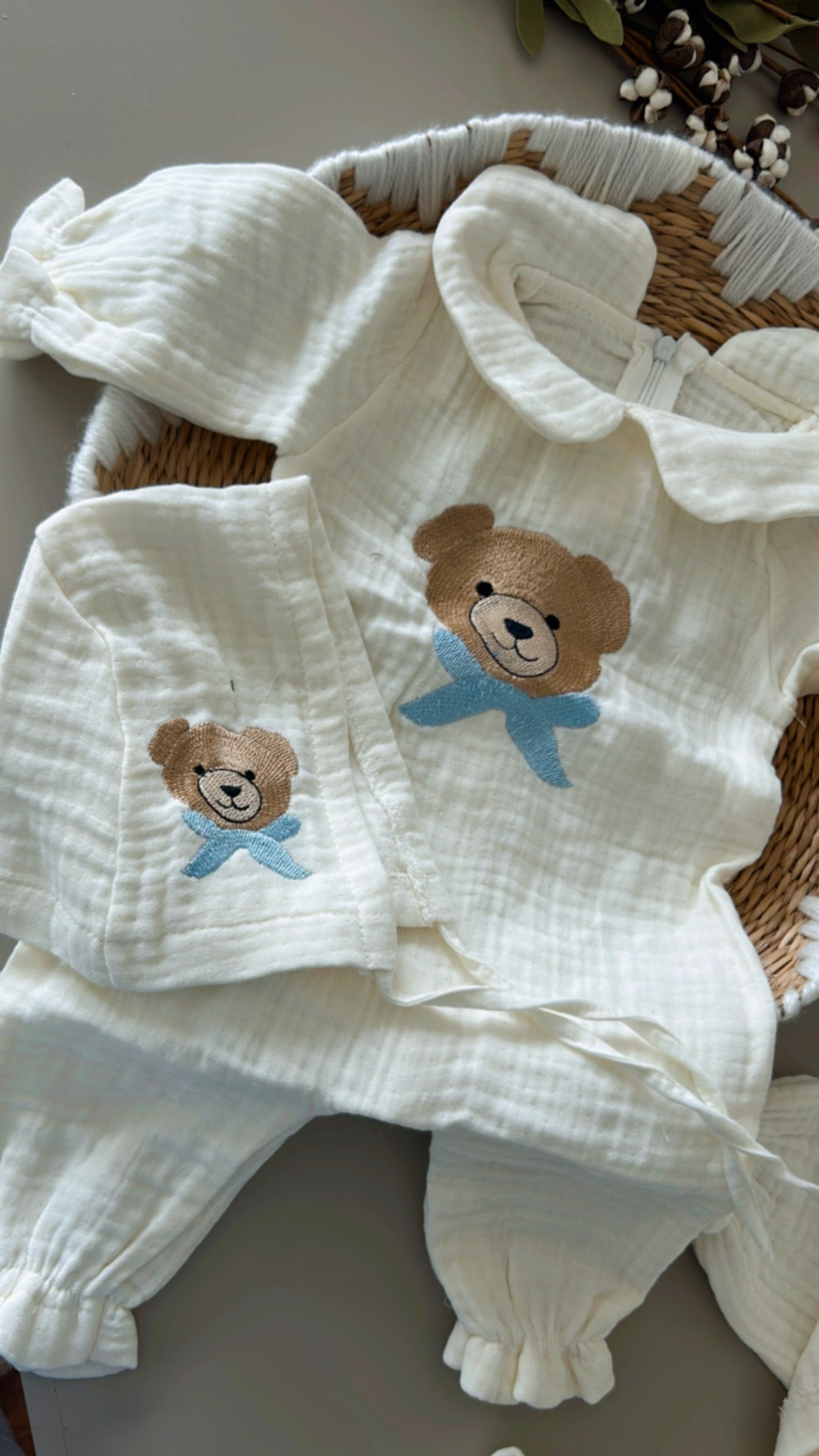 Muslin 2 Piece Cute Baby Set