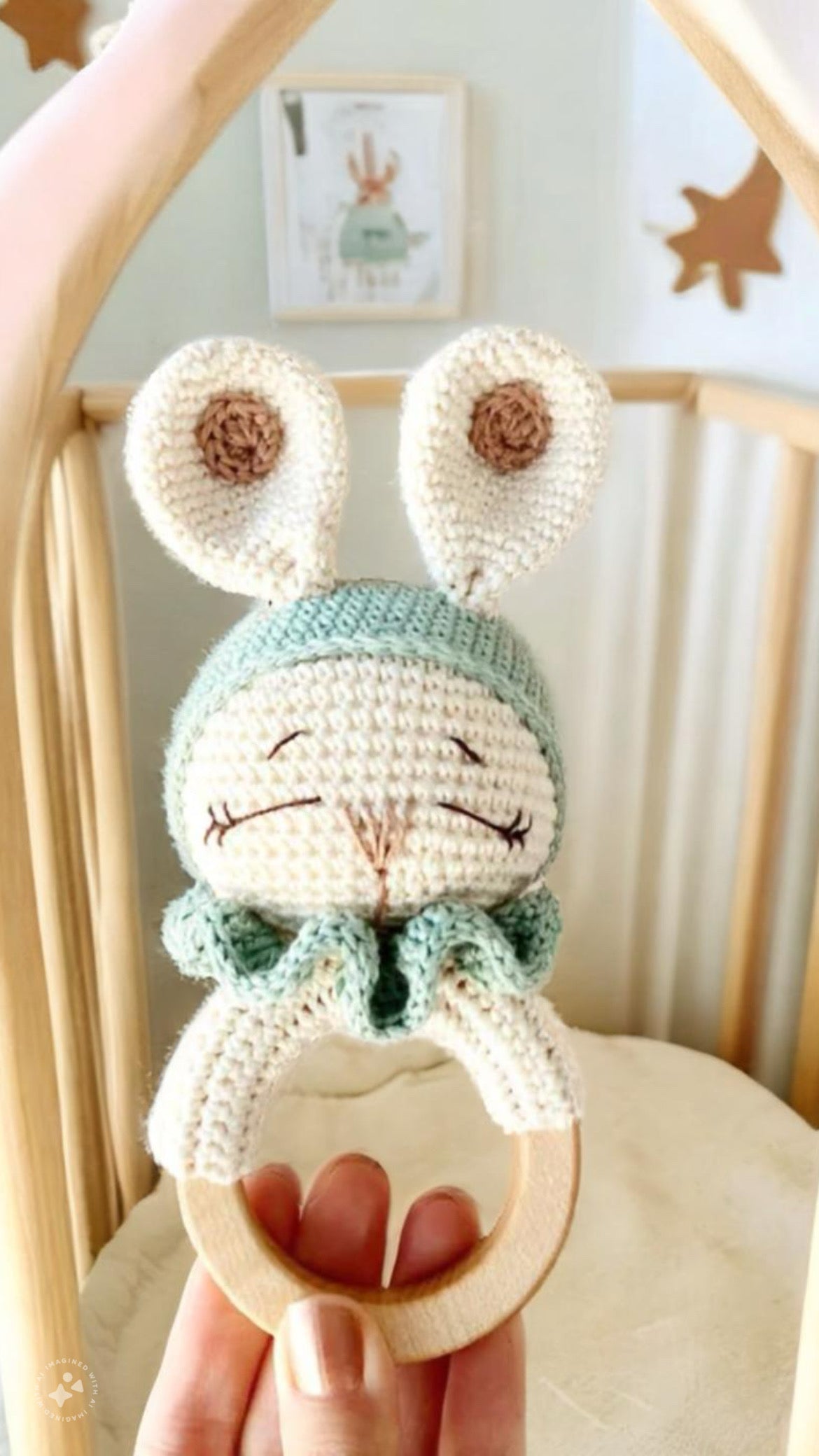 Bunny Crochet Rattle for Babies - 3 Different Color Option