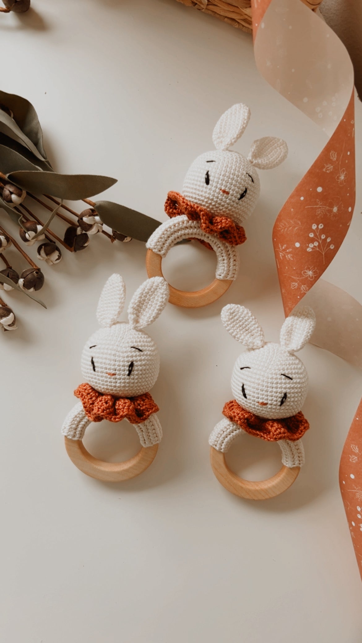 Bunny Rattle Teether (Gender Neutral Bunny)