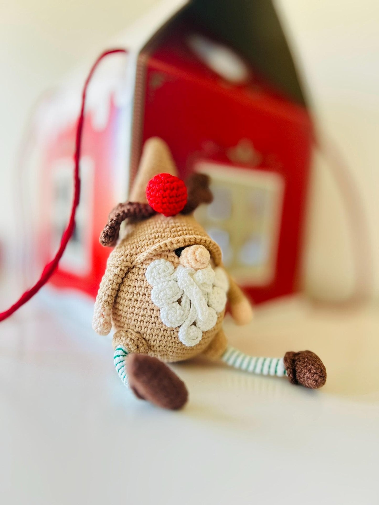 Crochet Christmas Gnomes, Festive Holiday Decoration, Amigurumi Gnome