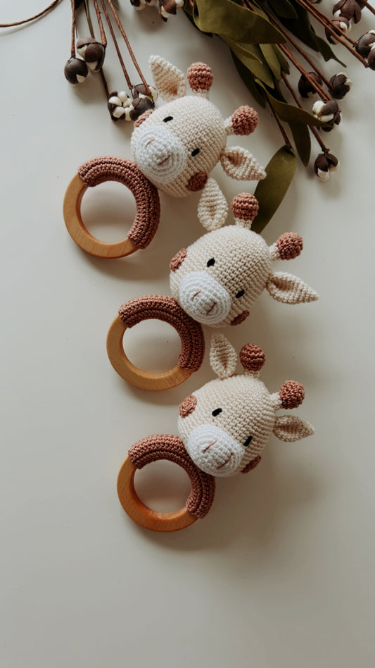 Giraffe Baby Rattle Teether-2