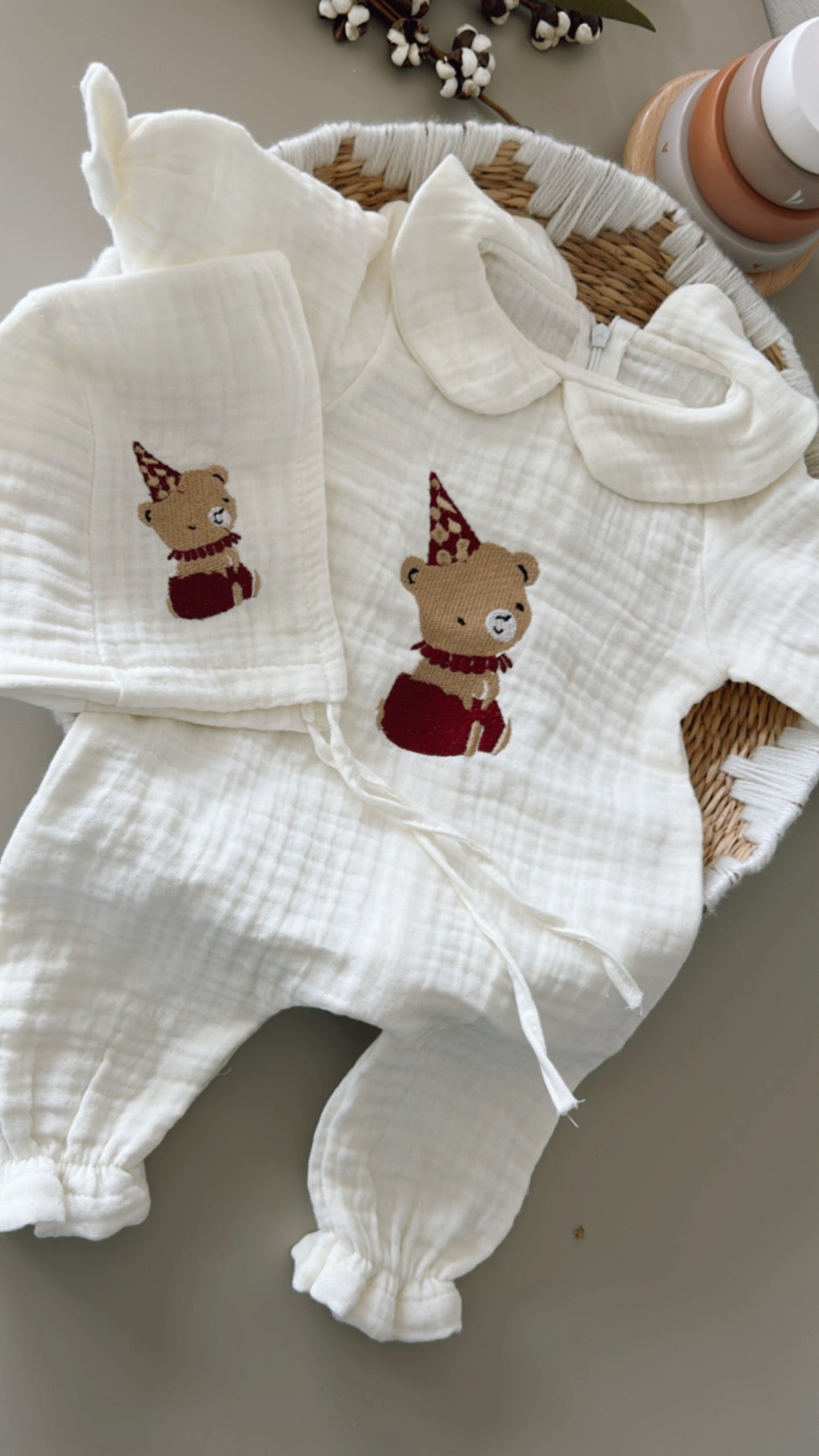 Muslin 2 Piece Cute Baby Set