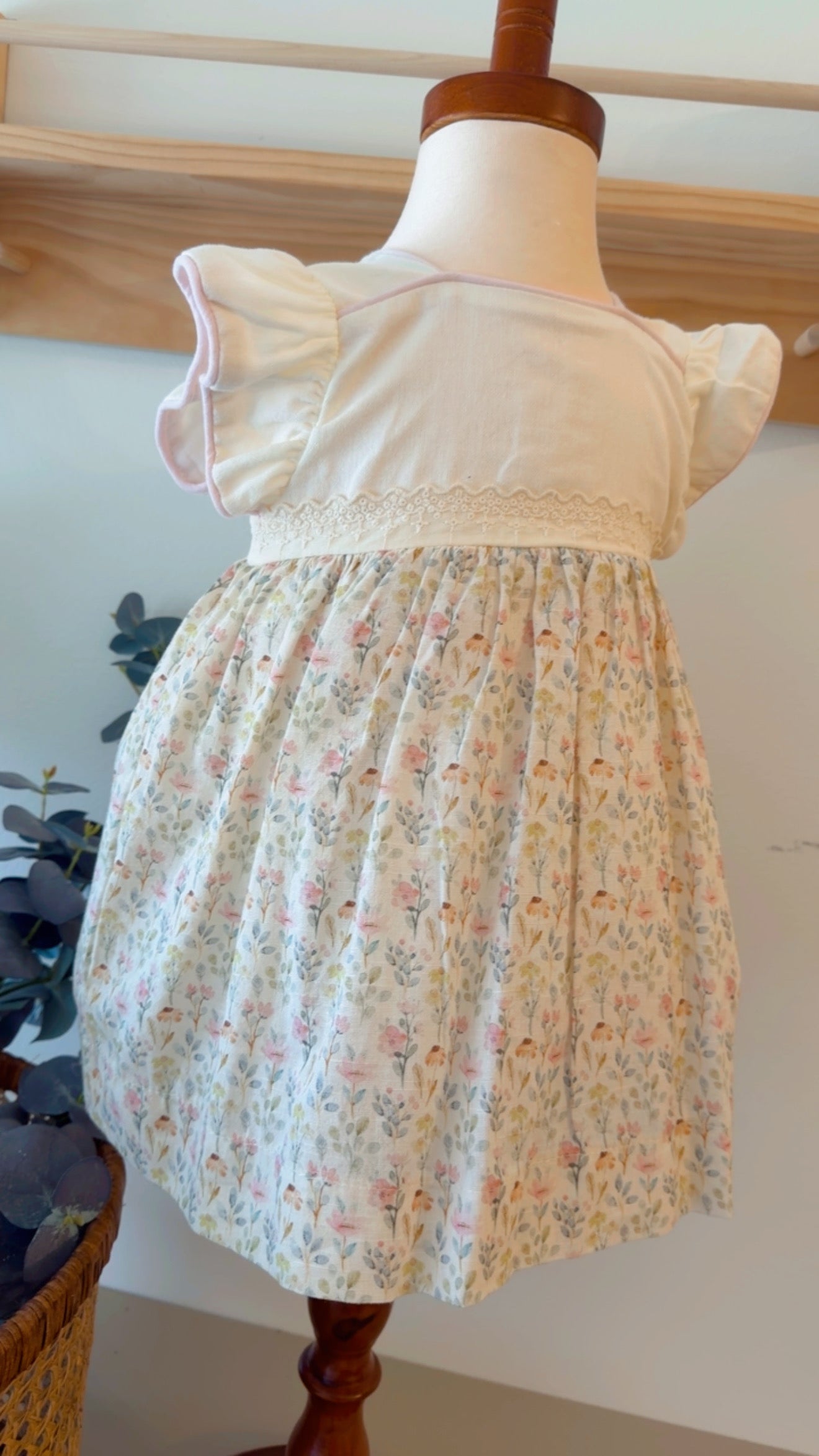 ๐ธ Floral Vintage Baby Dress โ Spanish Collection