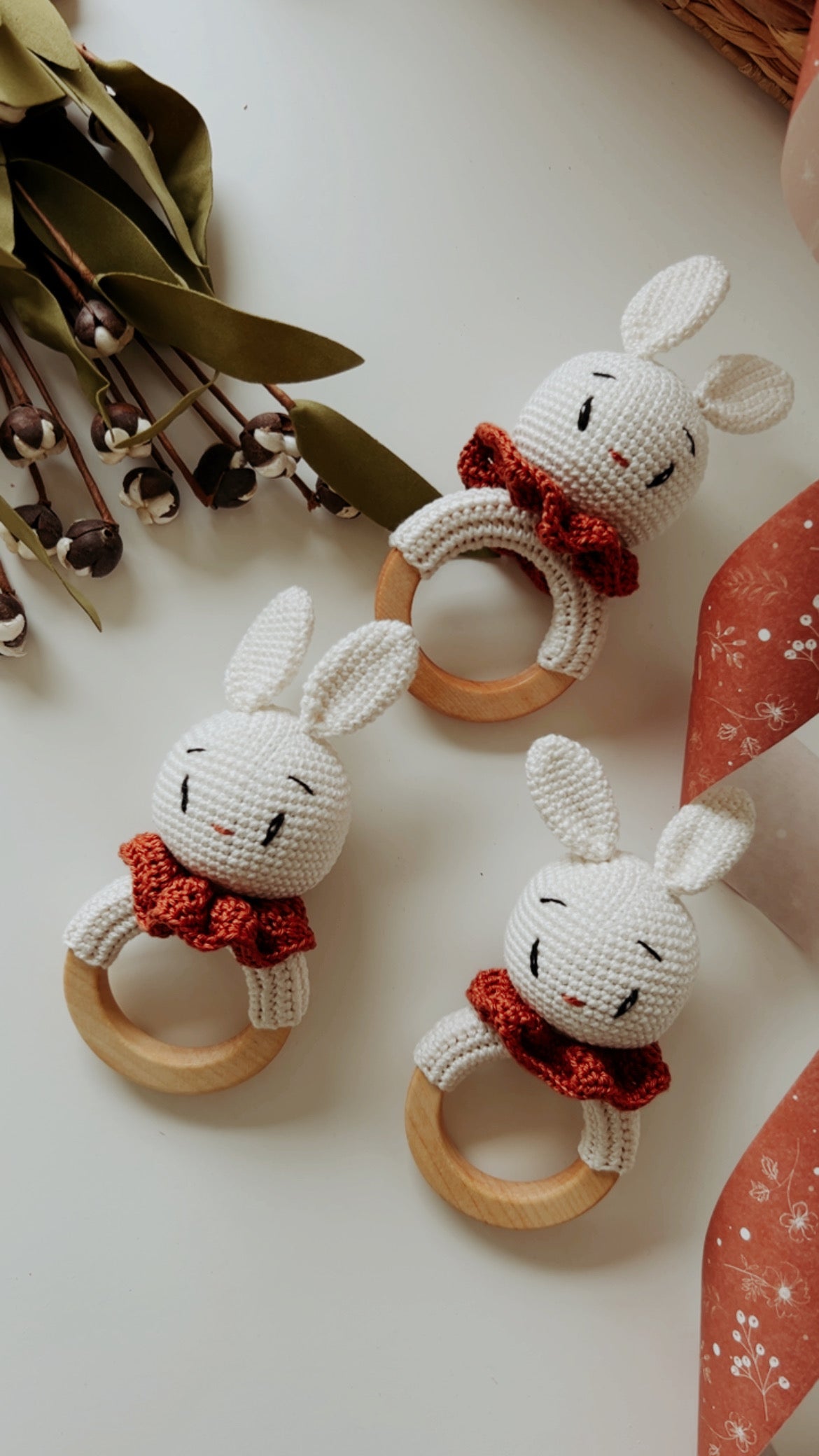 Bunny Rattle Teether (Gender Neutral Bunny)