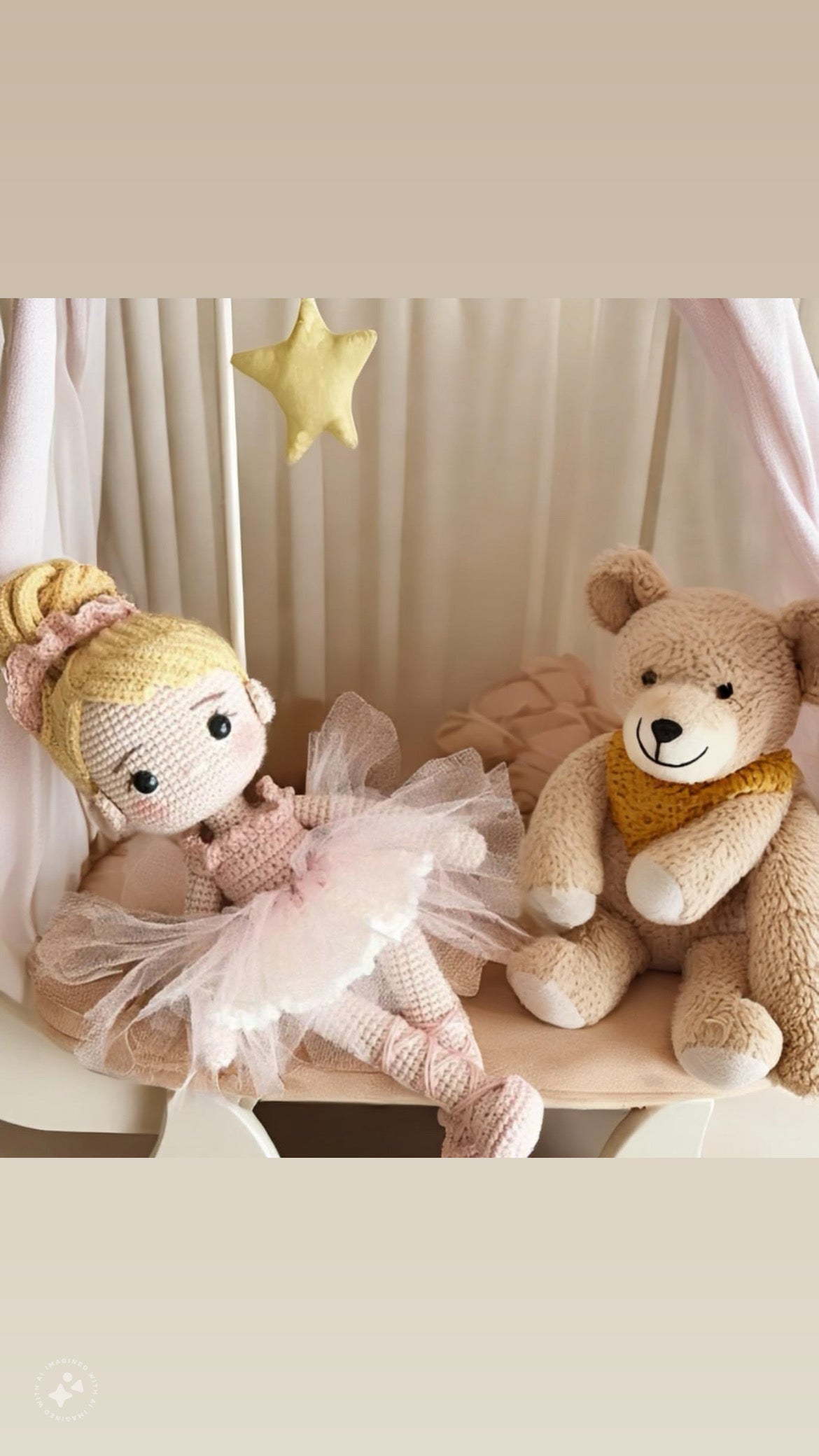 Crochet Ballerina Doll, Amigurumi Ballerina Doll