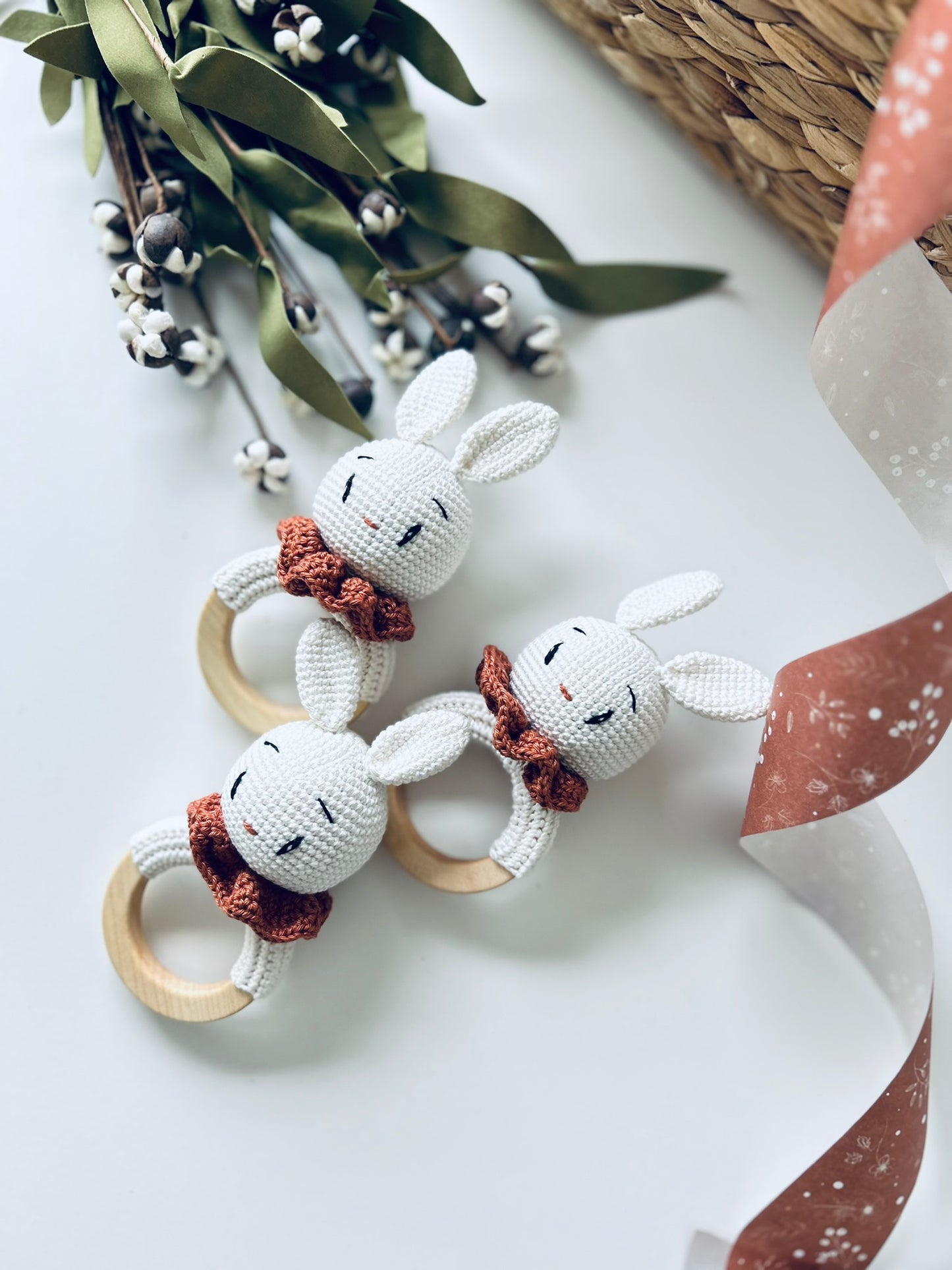 Bunny Rattle Teether (Gender Neutral Bunny)