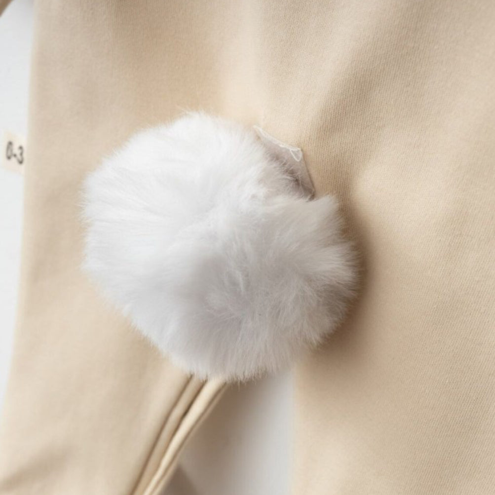 Baby Bunny Costume Set, Newborn Bunny Photo Prop, Newborn Romper with Ears & Fluffy Tail, Photo prop for infants