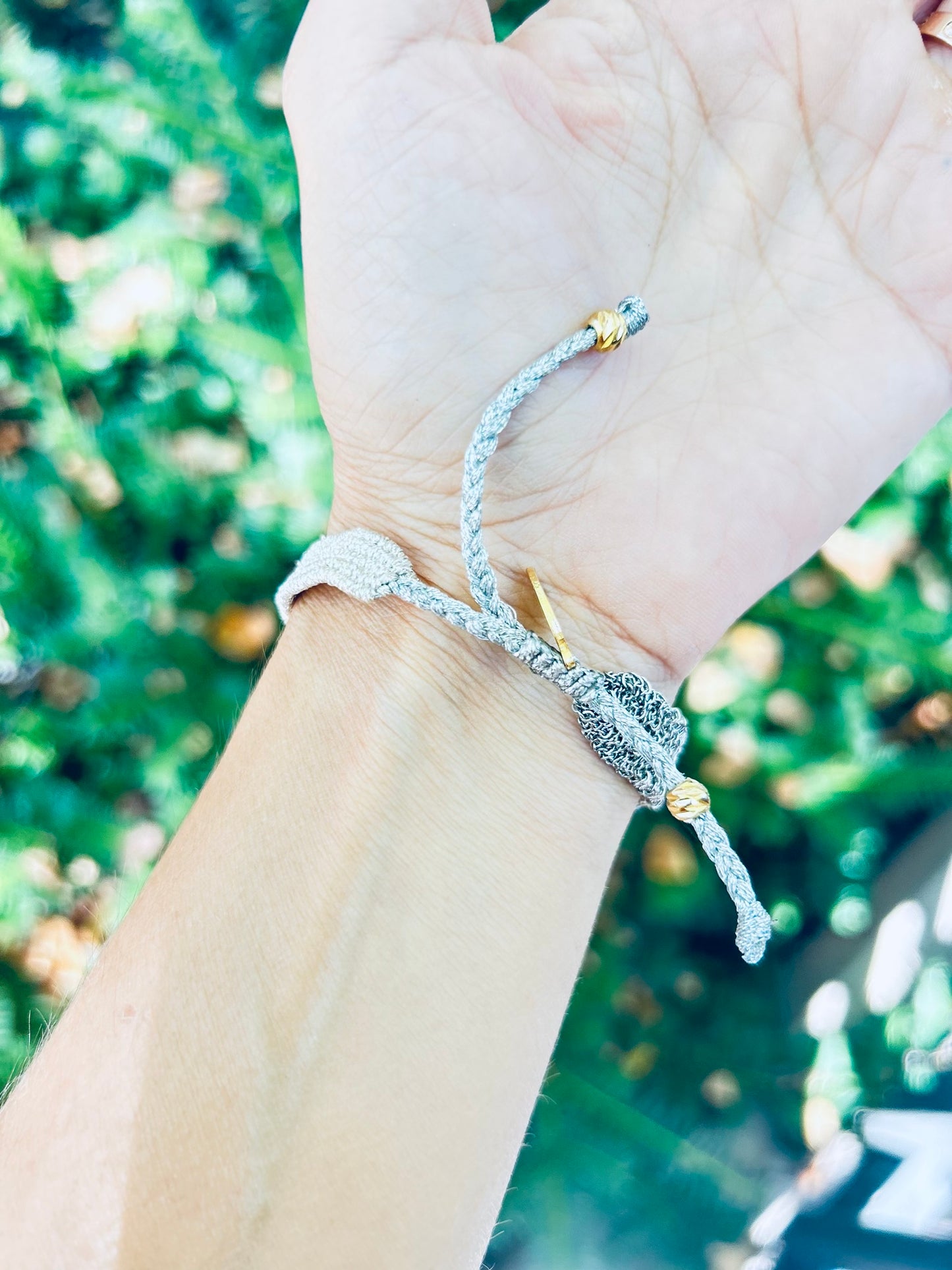 Handmade Bracelet with Raw Chains and Stones-Mom Unique Gift