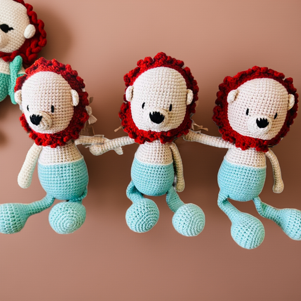 Crochet Animals, Crochet Lion, Amigurumi Animals, Amigurumi Lion Toy
