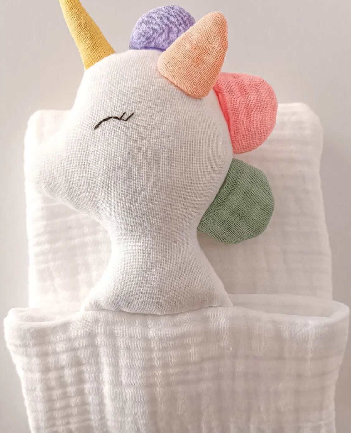 Muslin Lovey Elephant/Unicorn