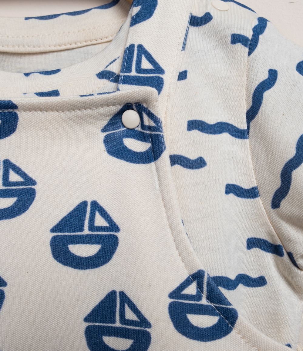 2-Piece Sailboat Baby Set – 100% Cotton Nautical Outfit