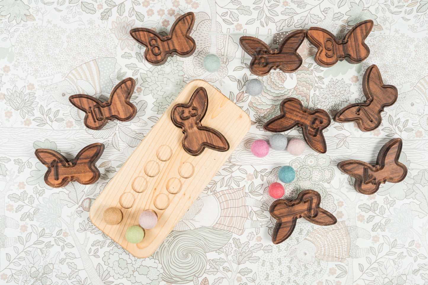 Wooden Counting Board for Toddlers, Learning to count