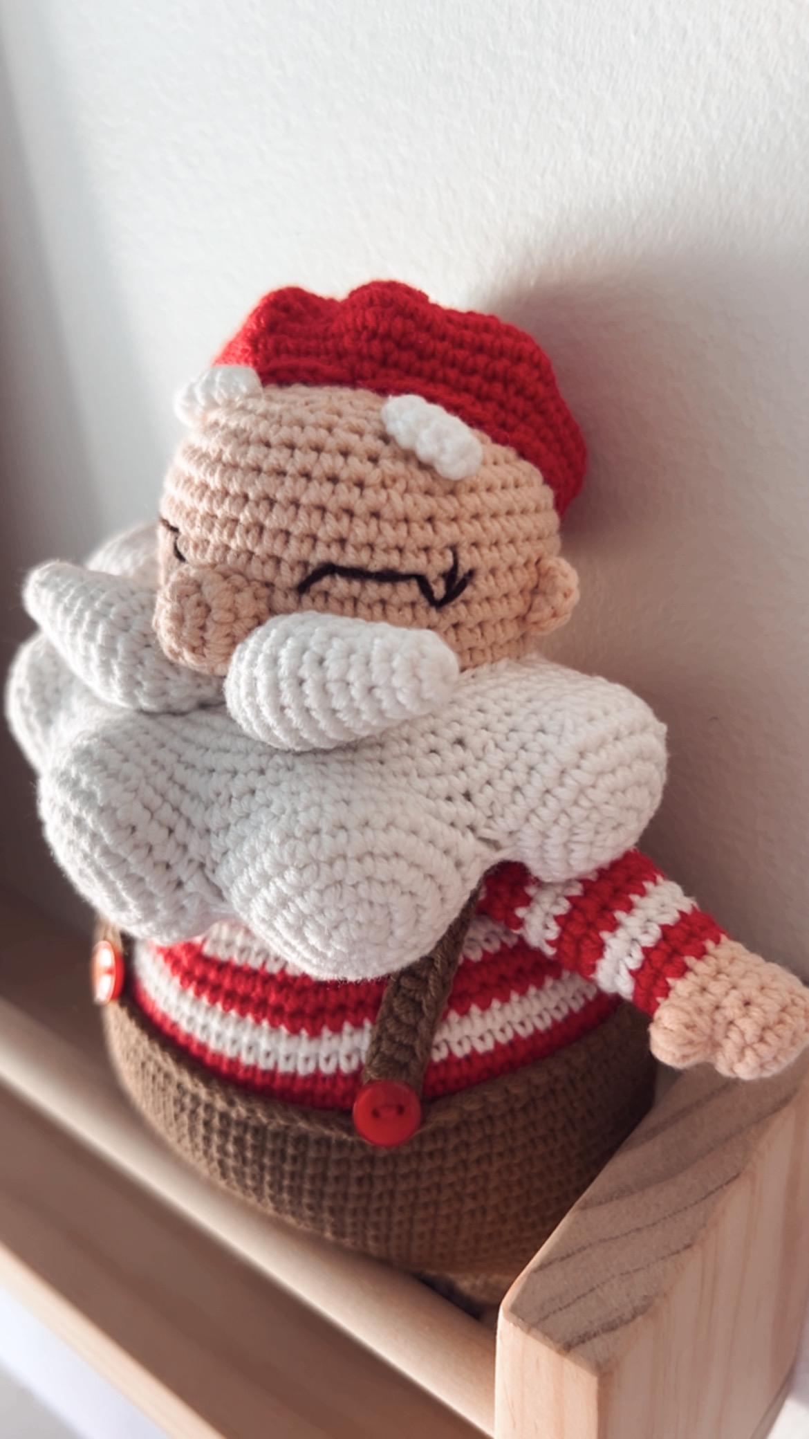 Crochet Santa Clause, Italian Santa, Christmas Gift,