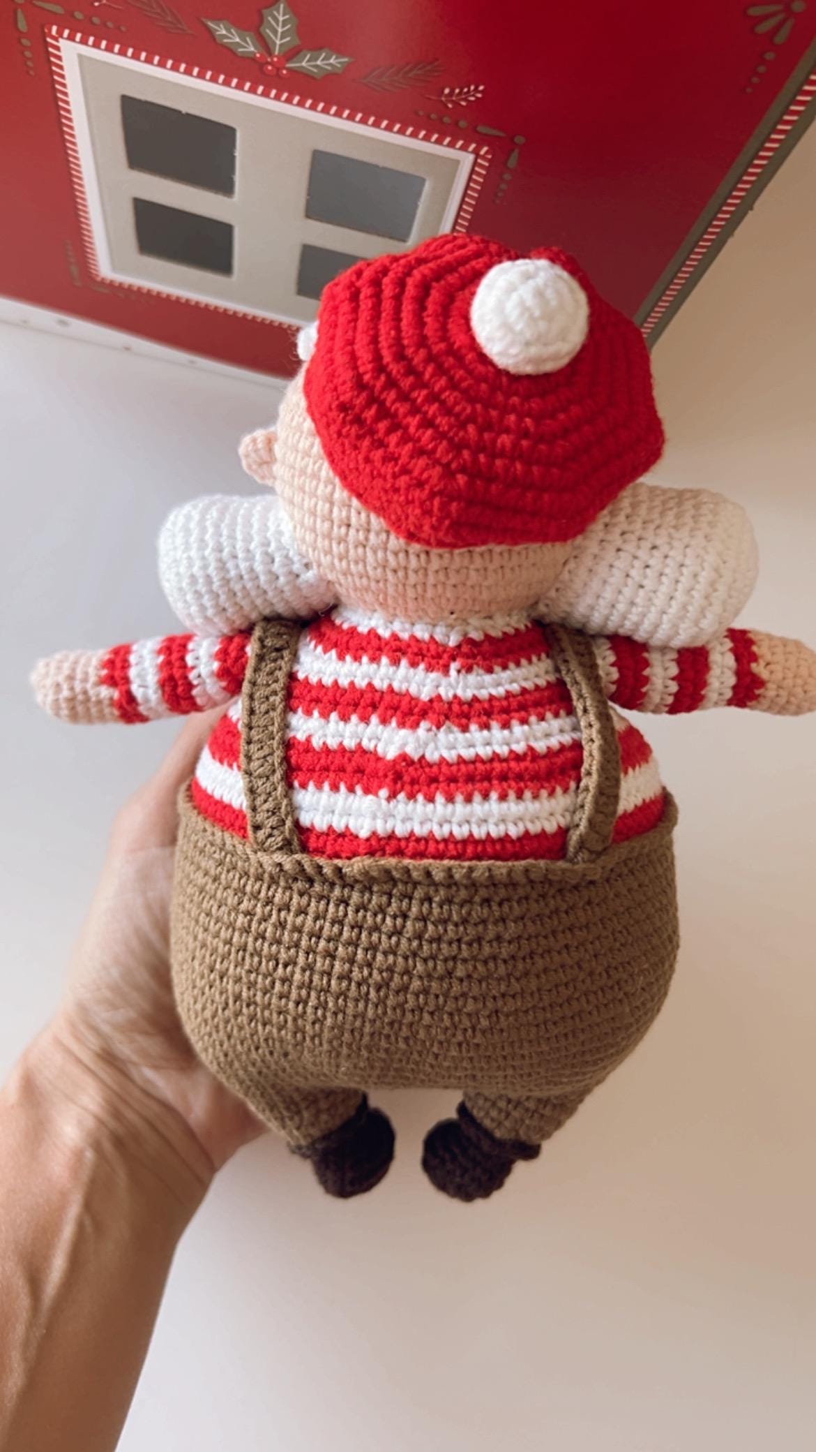 Crochet Santa Clause, Italian Santa, Christmas Gift,