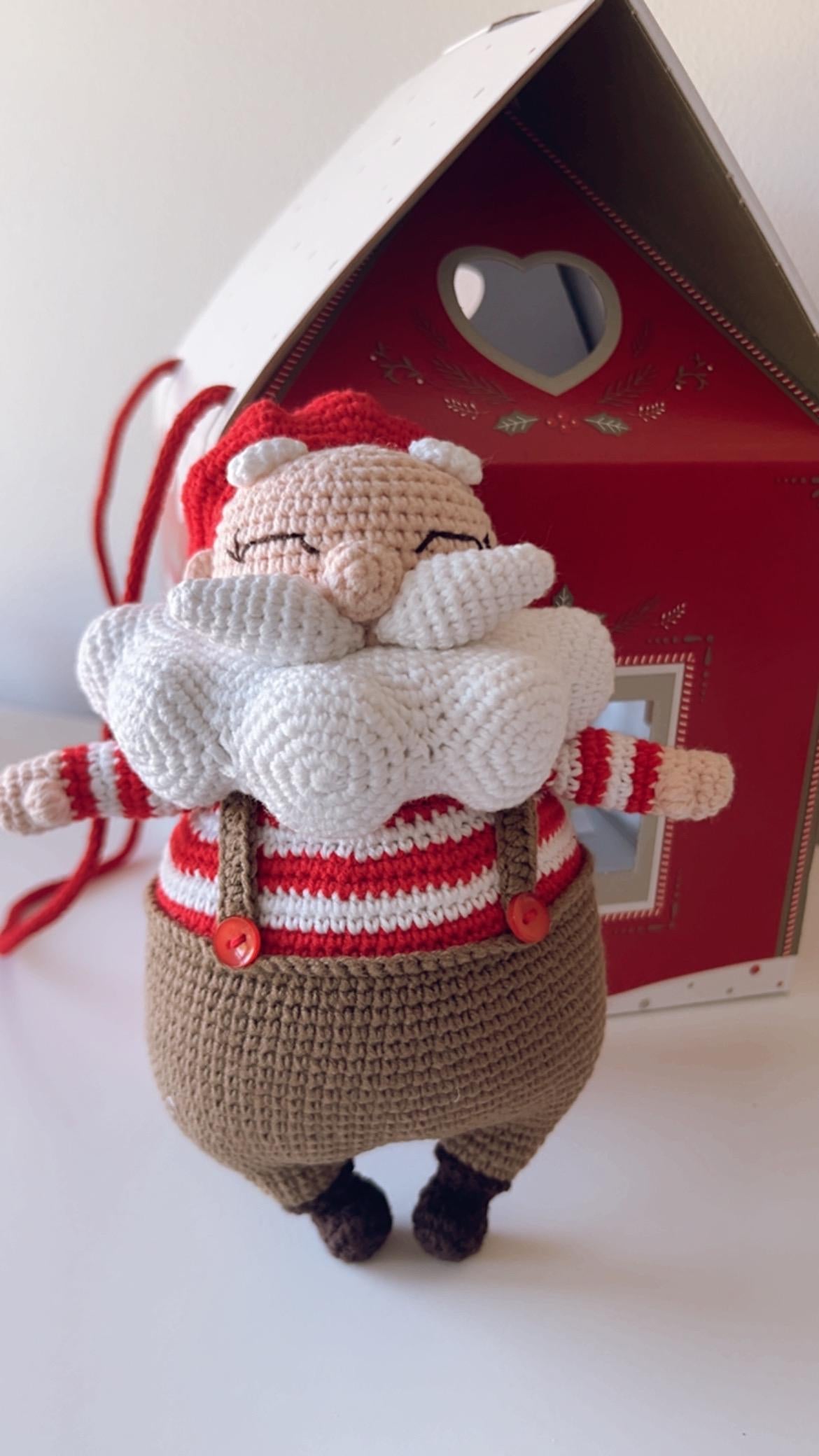 Crochet Santa Clause, Italian Santa, Christmas Gift,