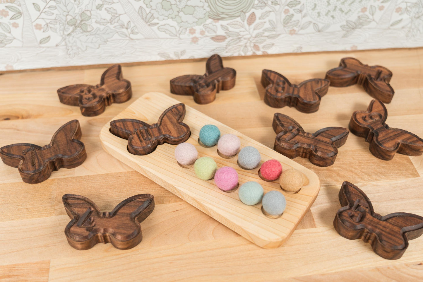 Wooden Counting Board for Toddlers, Learning to count