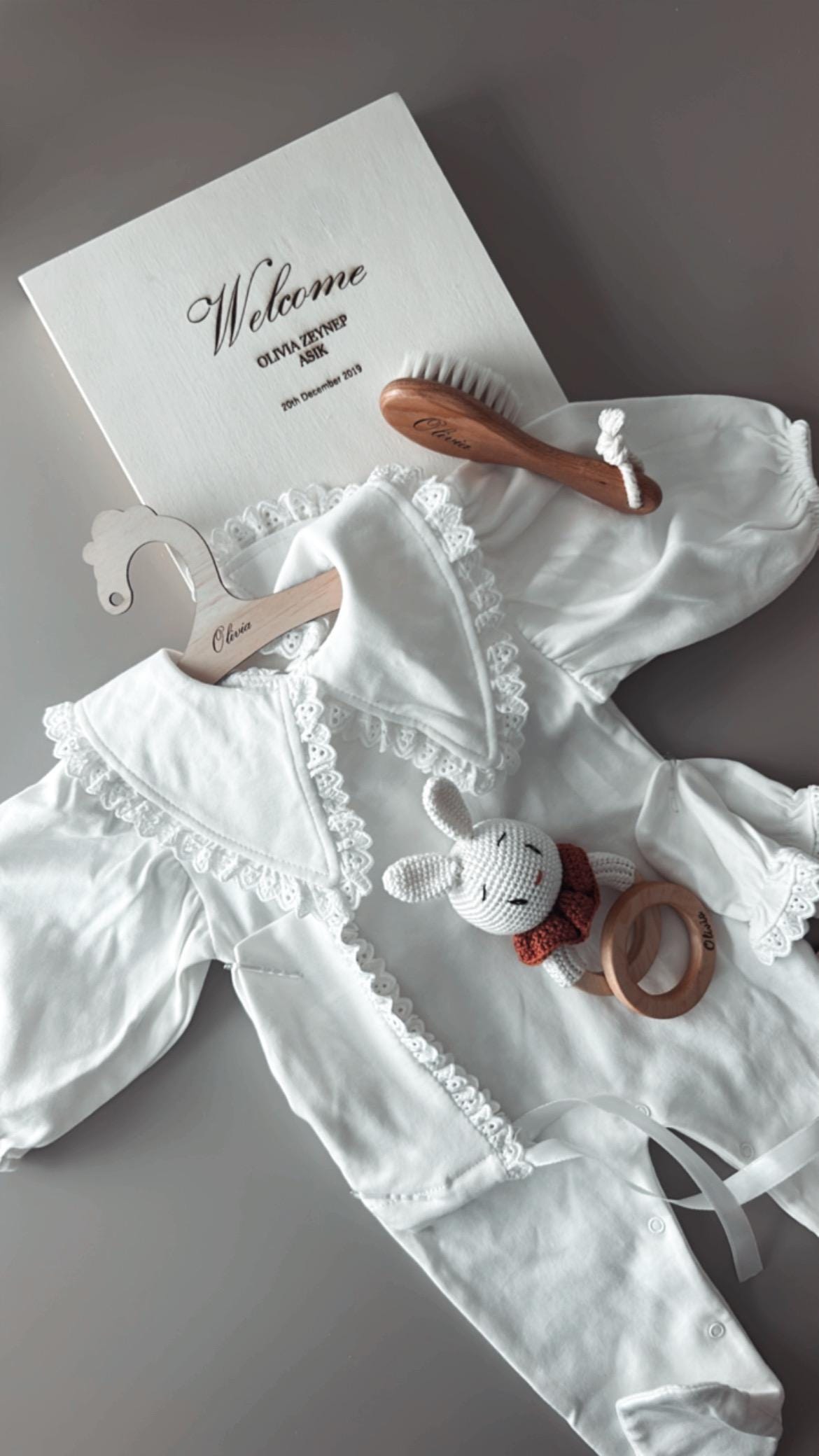Personalized Baby Gift Box, Customized Baby Keepsake Box, Baby Girl Gift Set