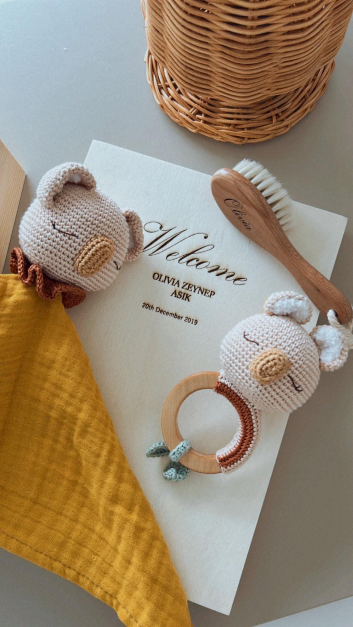 Personalized Baby Gift Box, Customized Baby Keepsake Box, Koala Gift Set