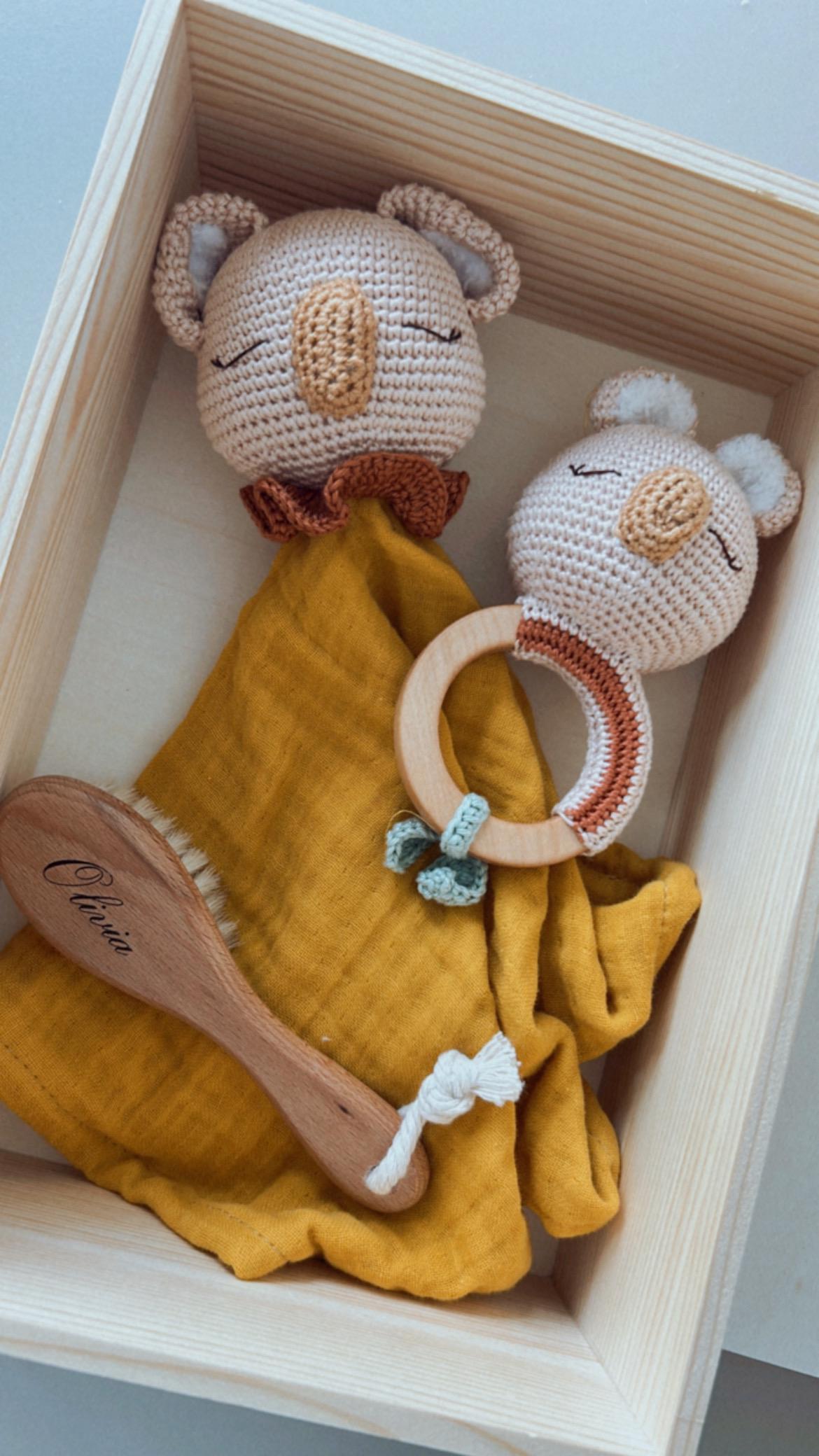 Personalized Baby Gift Box, Customized Baby Keepsake Box, Koala Gift Set
