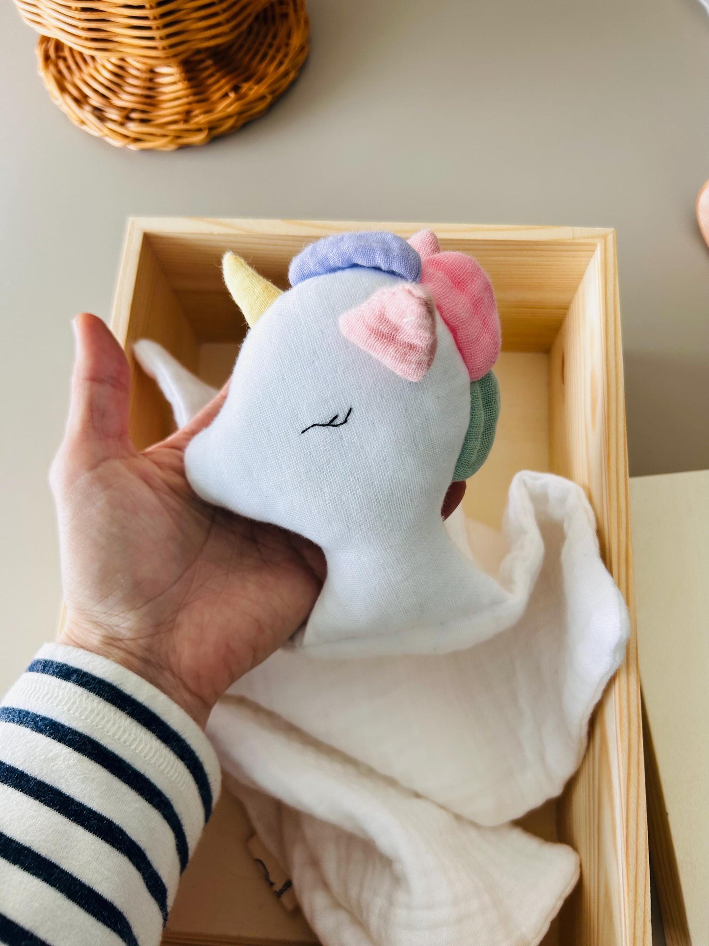 Personalized Baby Gift Box, Customized Baby Keepsake Box, Unicorn Baby Gift Box