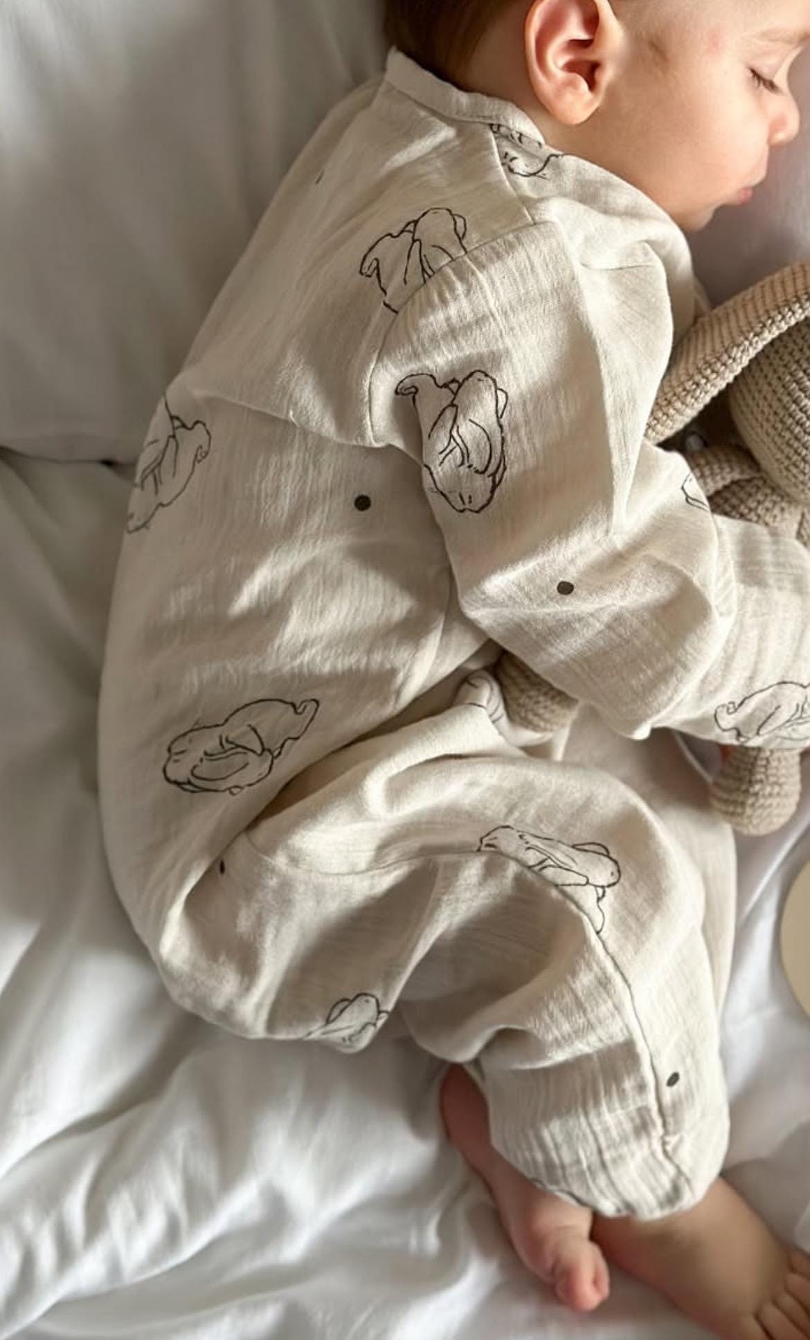 Muslin Cotton Baby Body Suits, Bear Muslin Bodysuit, Bunny Muslin Bodysuit, Penguin Muslin Bodysuit