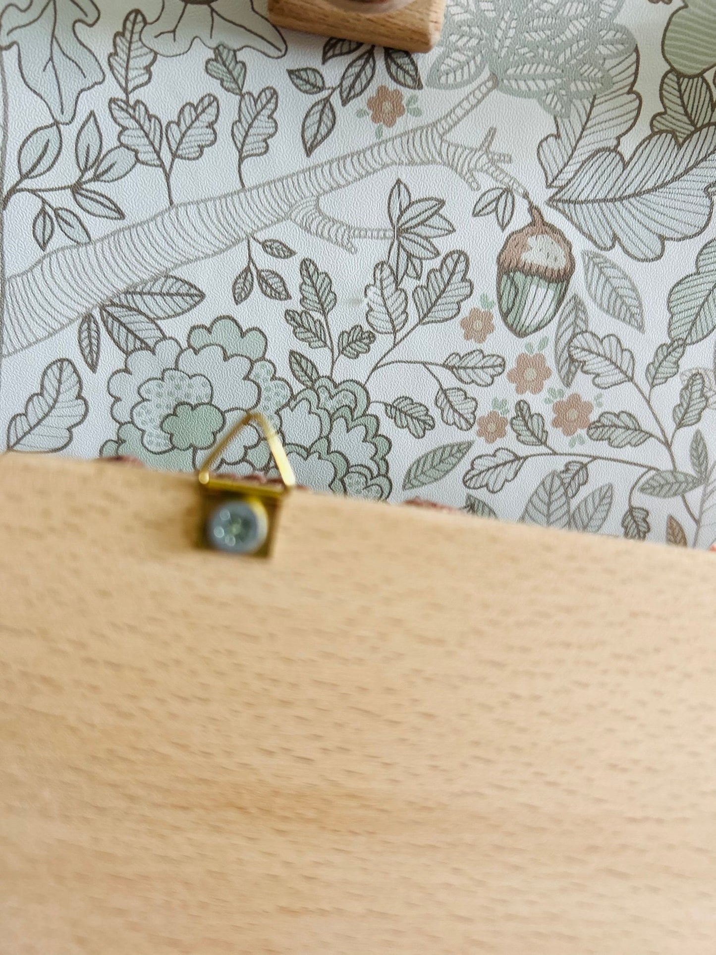 Handmade Nursery Wall Hook, Crochet Woodland Hanger