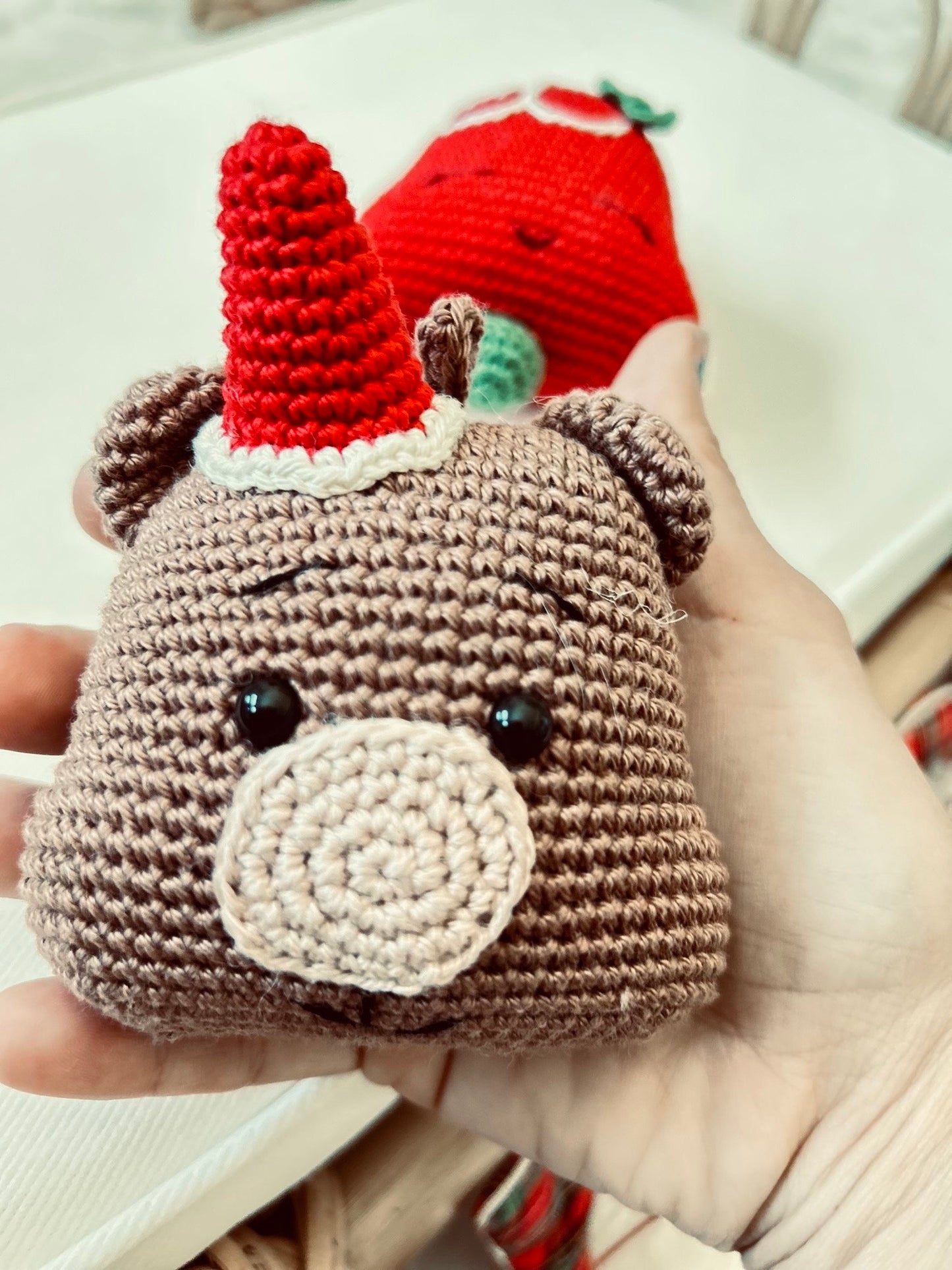 Crochet Christmas Ornament, One-Of-A-Kind Ornaments, Amigurumi Christmas Tree Decor