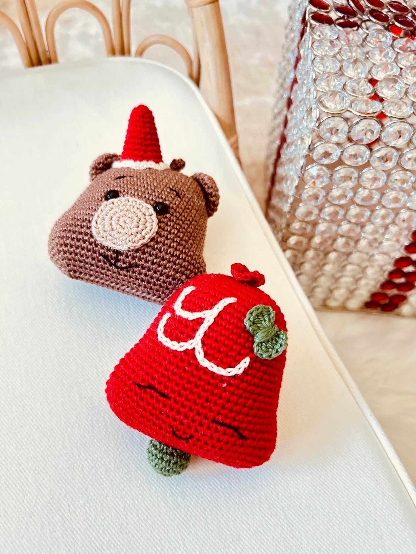 Crochet Christmas Ornament, One-Of-A-Kind Ornaments, Amigurumi Christmas Tree Decor