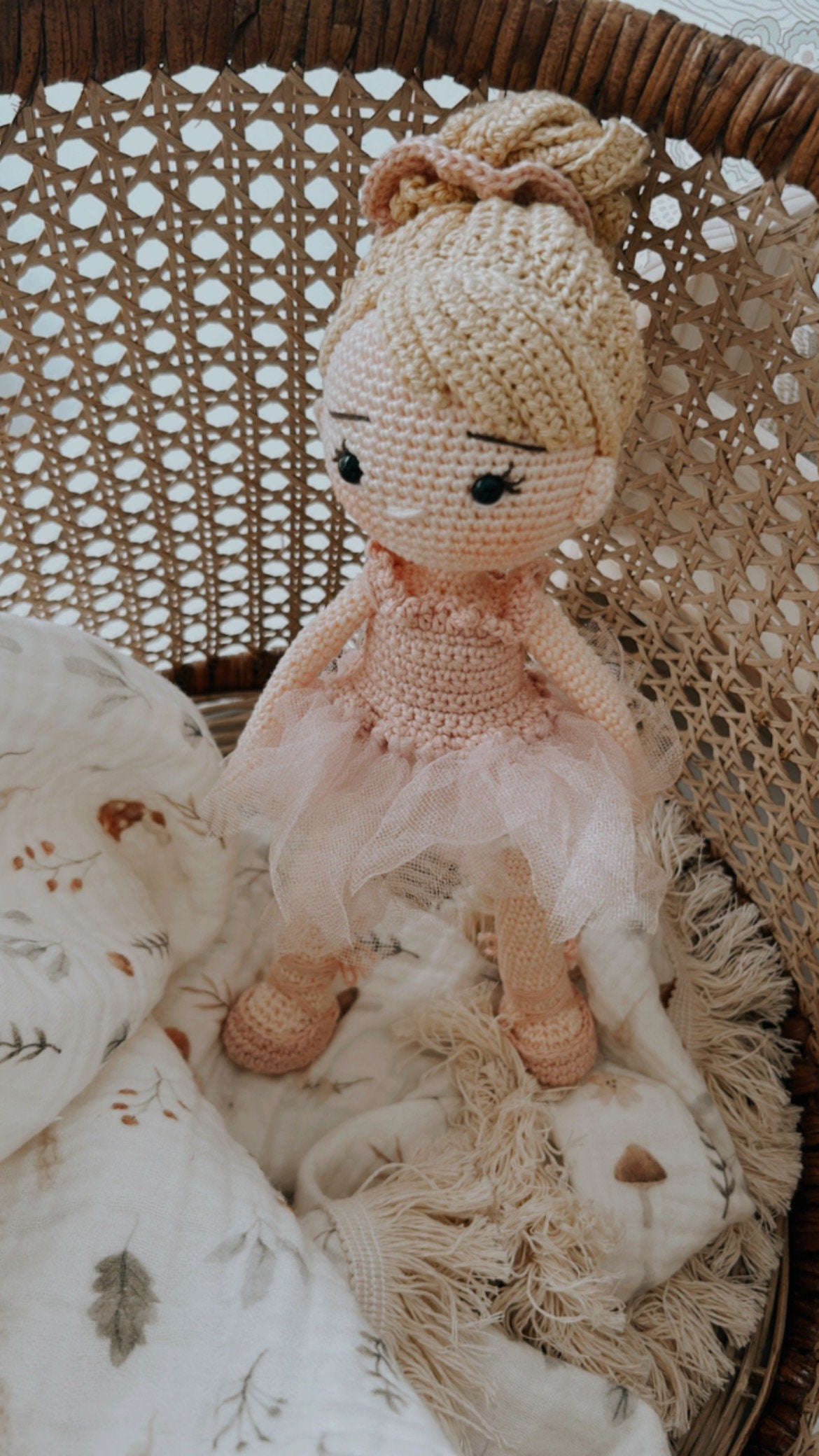 Crochet Ballerina Doll, Amigurumi Ballerina Doll