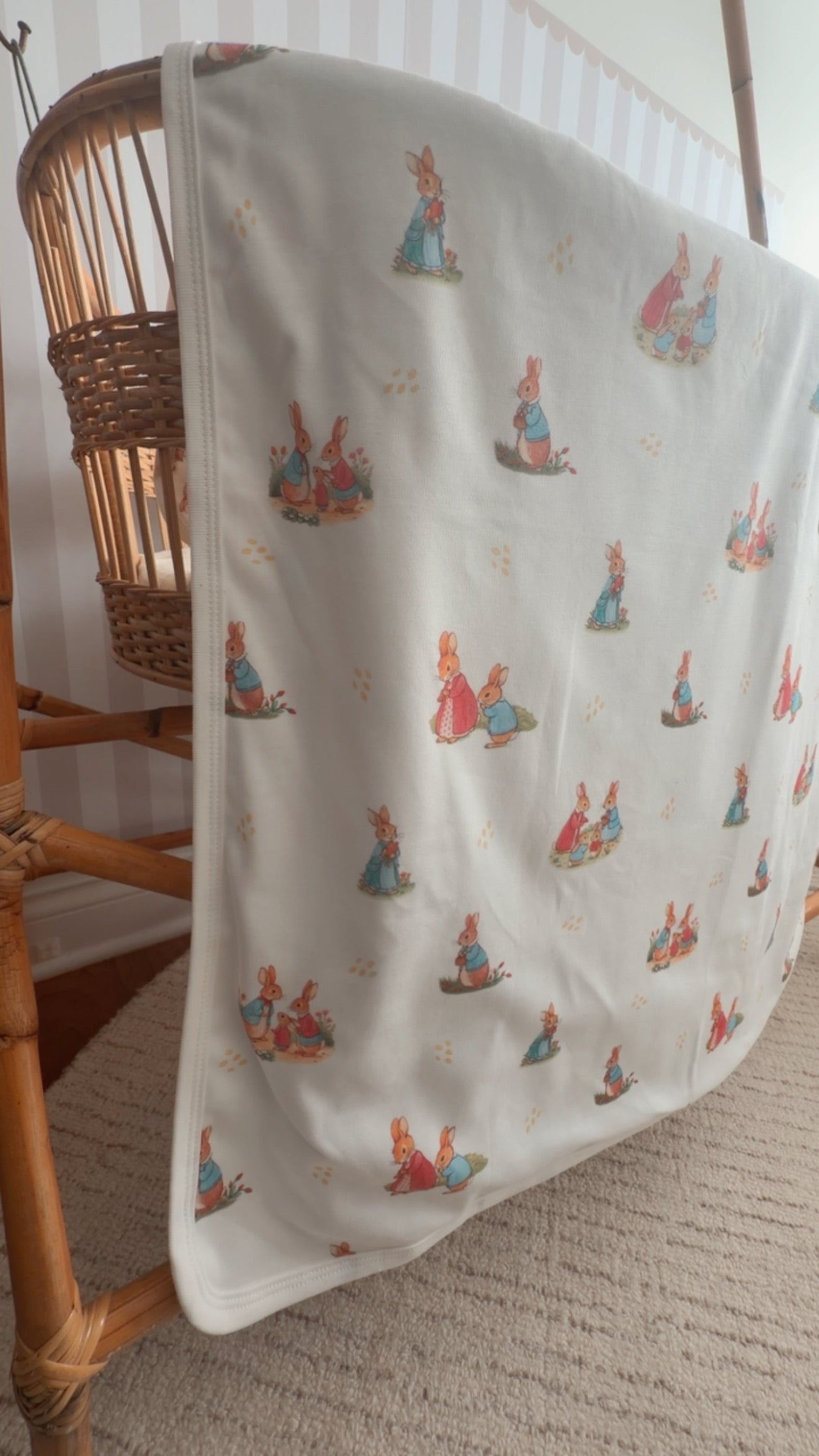 Bunny Friends Cotton 2-Piece Set & Blanket