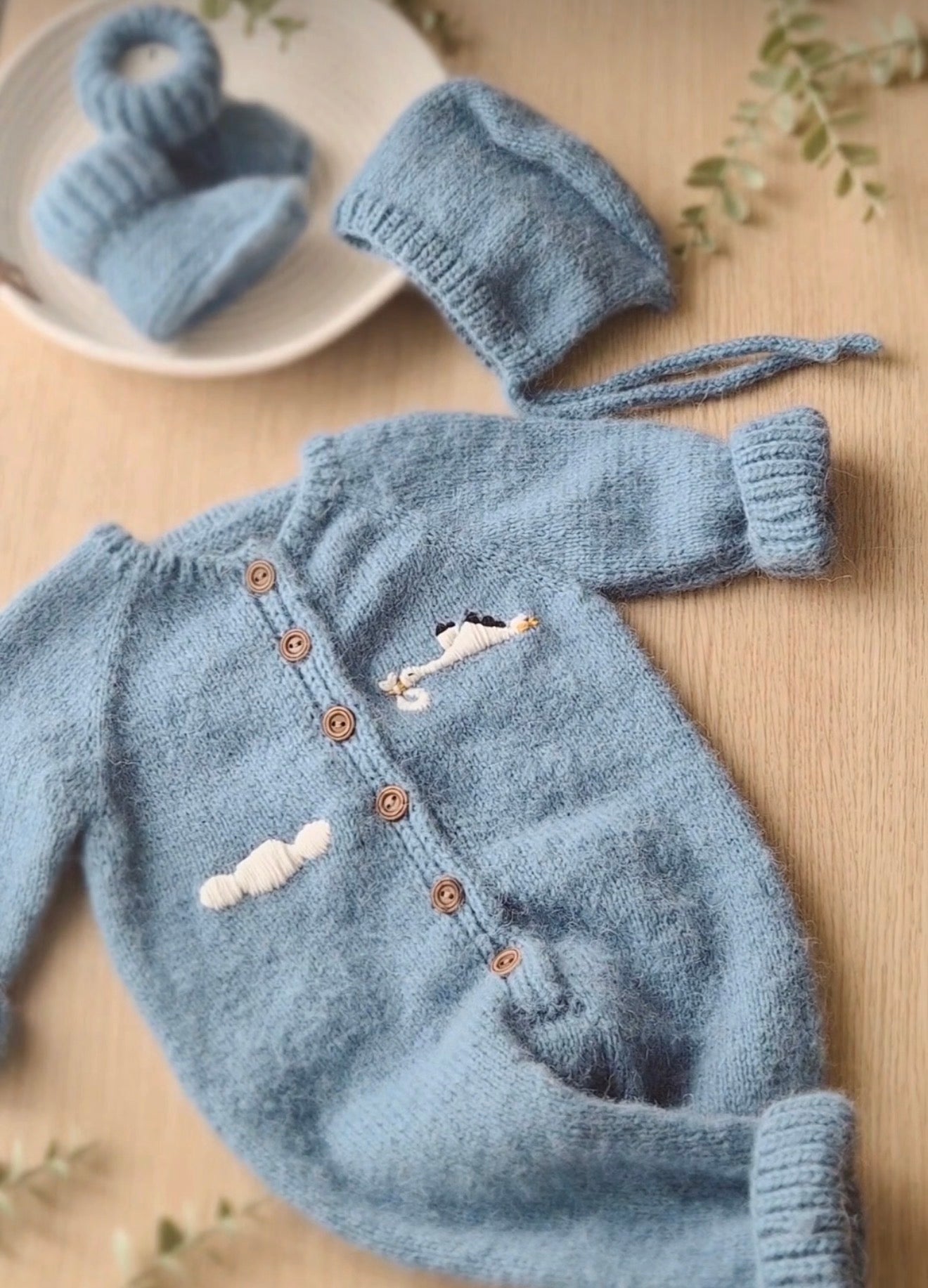 3 Pc Alpaca Heirloom Set- 1 year old