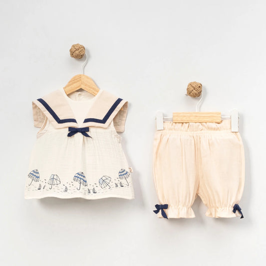 Baby Girl Sailor Outfit Set | Nautical-Inspired Clothing for Infants