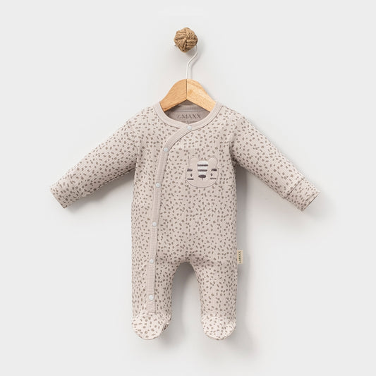 3-Piece Cotton Baby Set – Soft Neutral Essentials (0–3 Months)