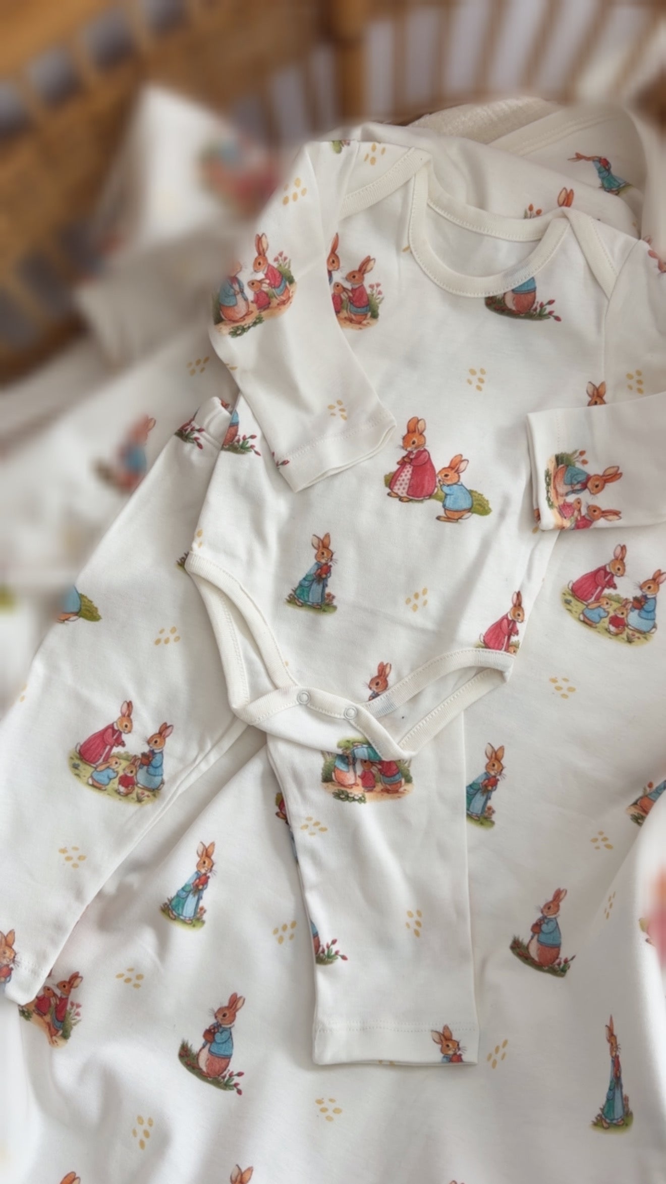Bunny Friends Cotton 2-Piece Set & Blanket