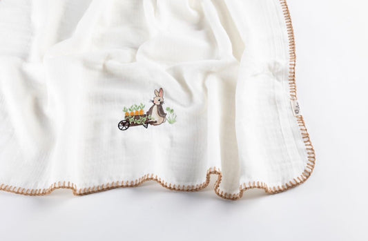 Muslin Blanket 4 Layer and Hand Crafted edges