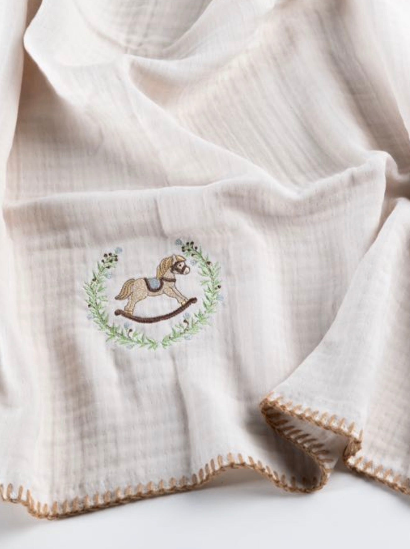 Muslin Blanket 4 Layer and Hand Crafted edges