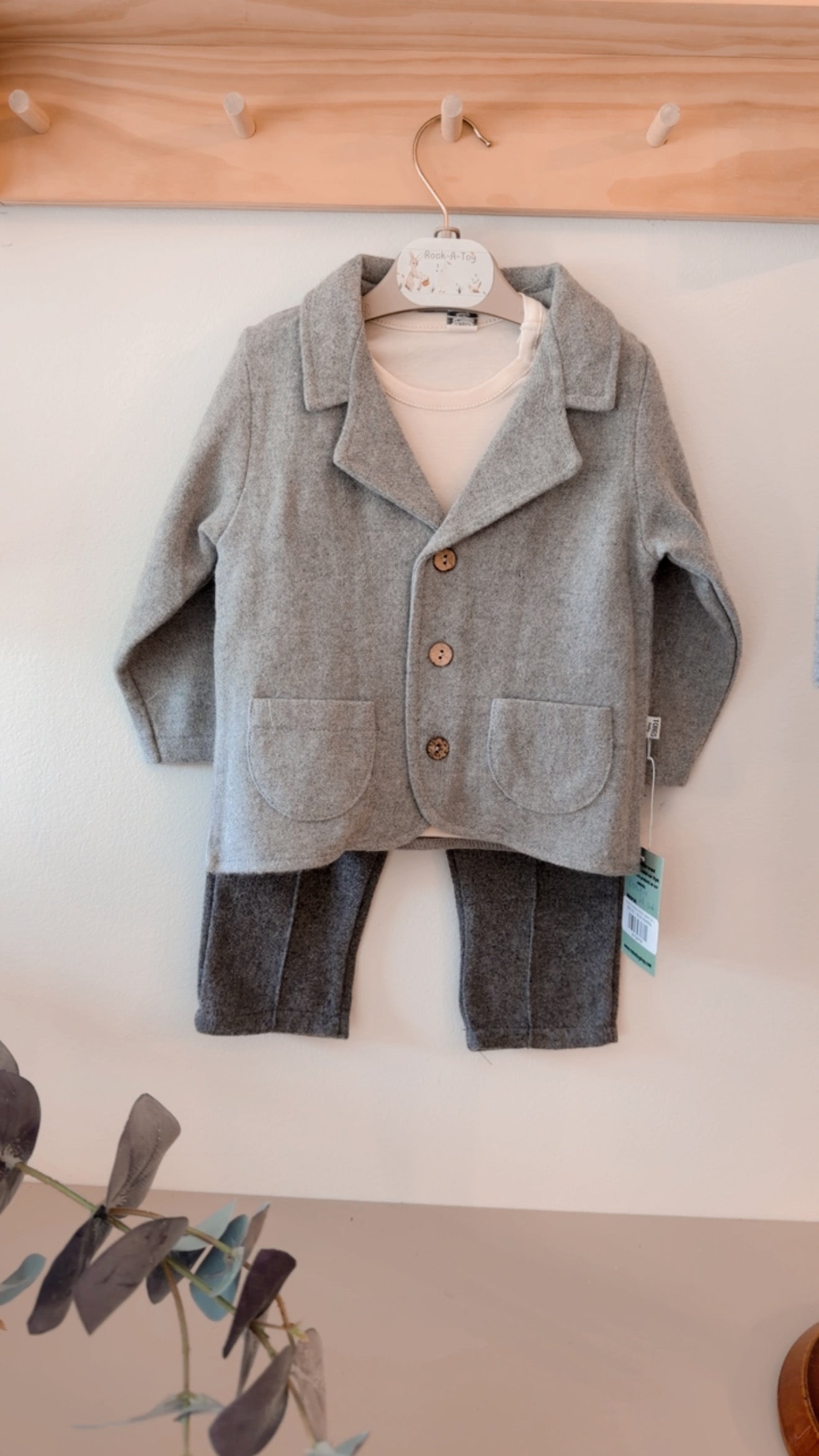 3-Piece Formal Baby Boy Set – Jacket, Top & Pants