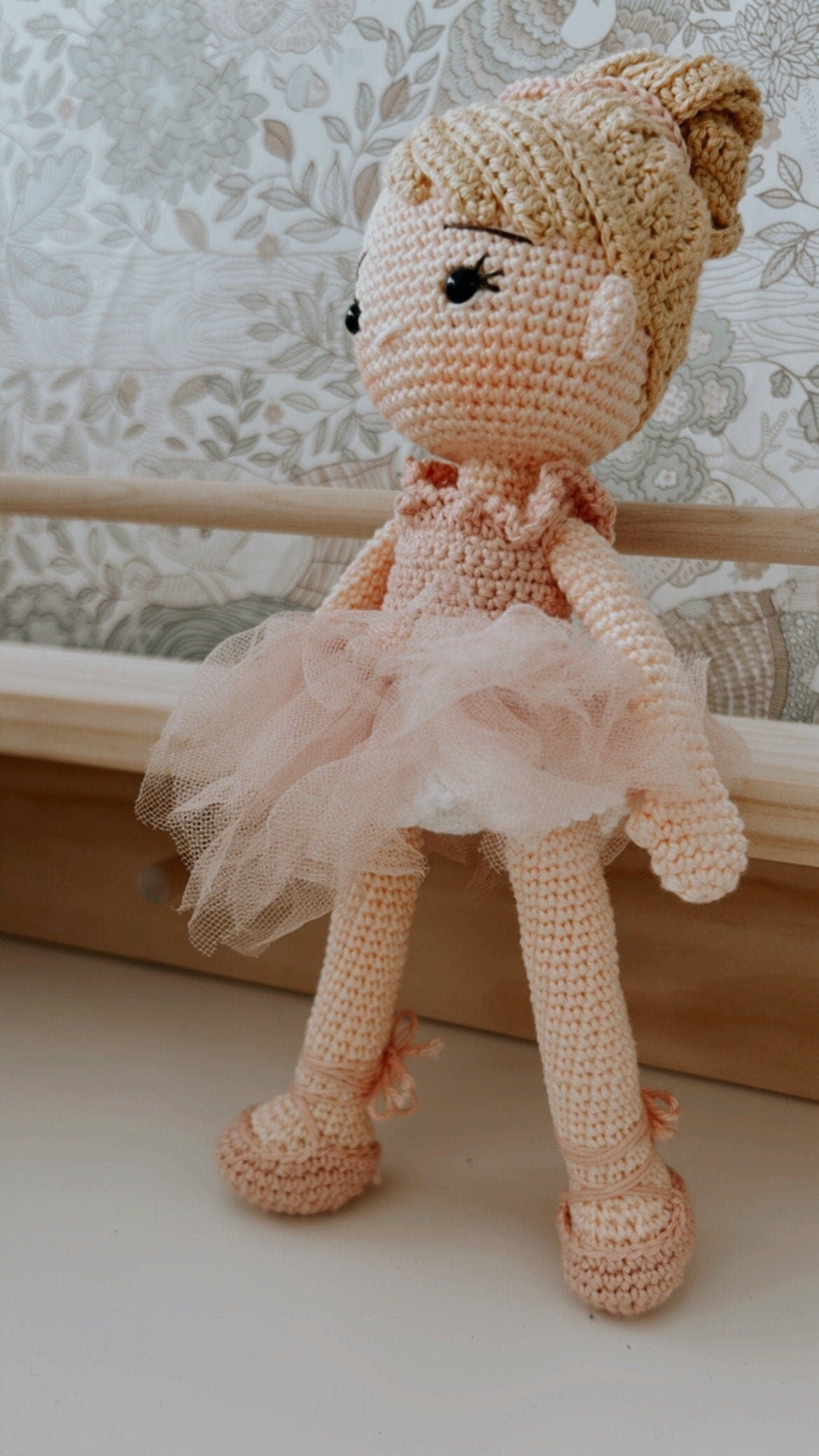 Gift for Little Ballerinas, Crochet Ballerina Doll, Amigurumi Ballerina Doll