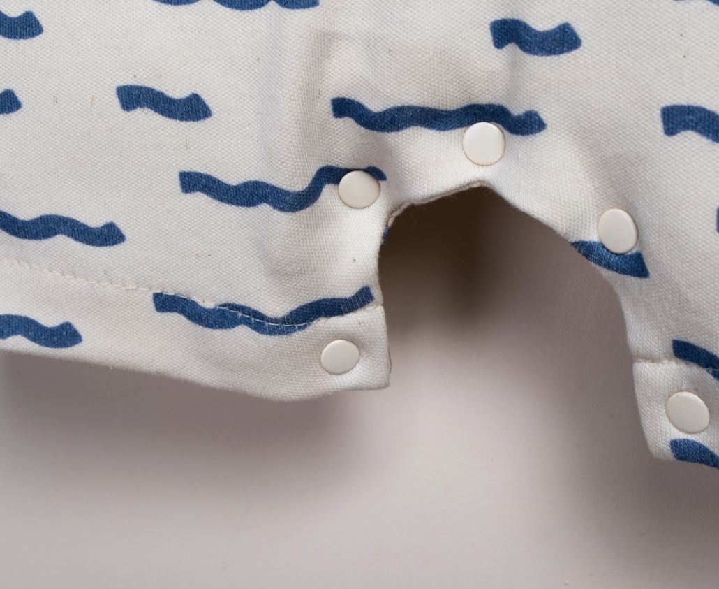 Let’s Set Sail Baby Romper – 100% Cotton Nautical Outfit