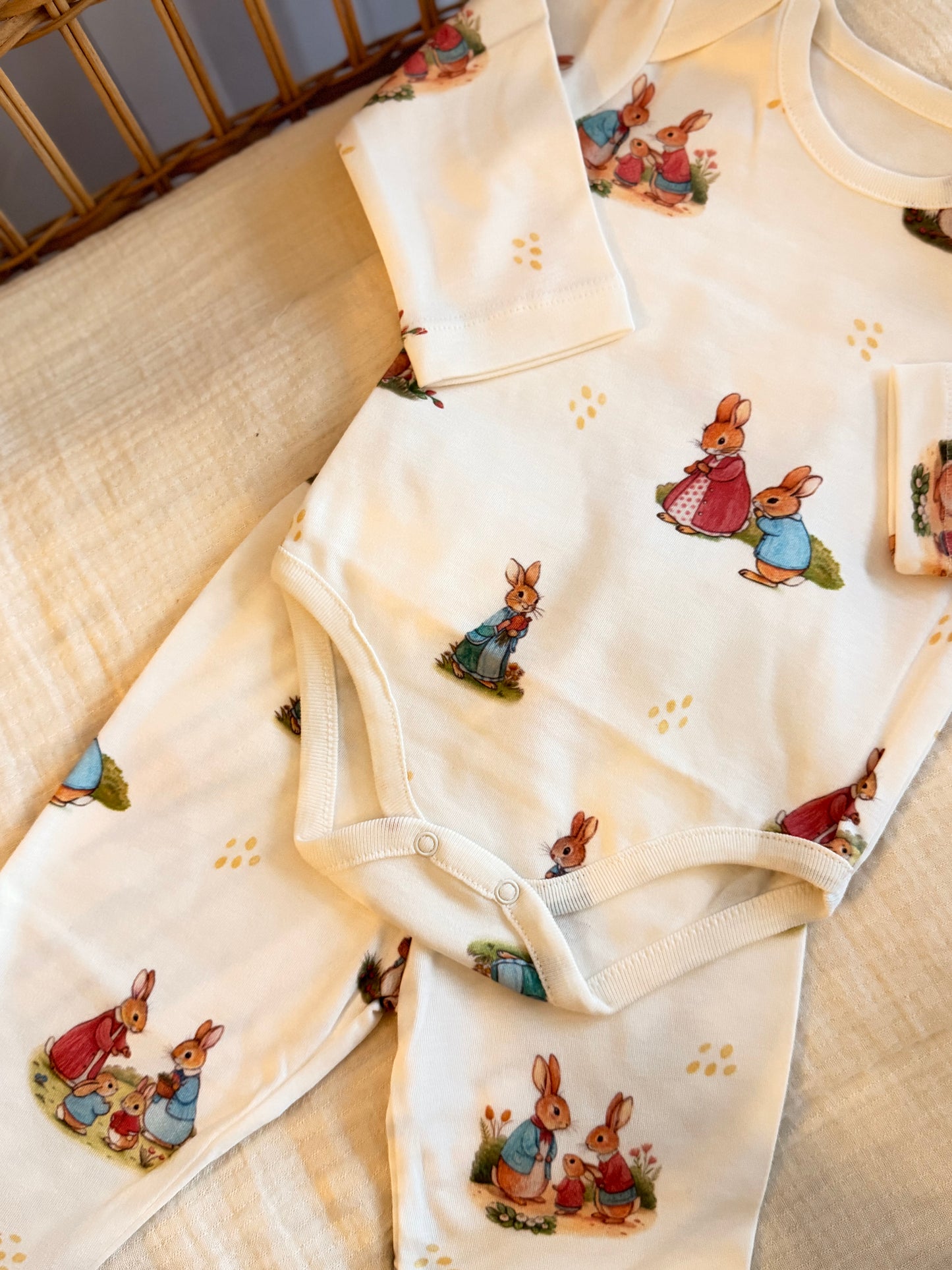 Bunny Friends Cotton 2-Piece Set & Blanket