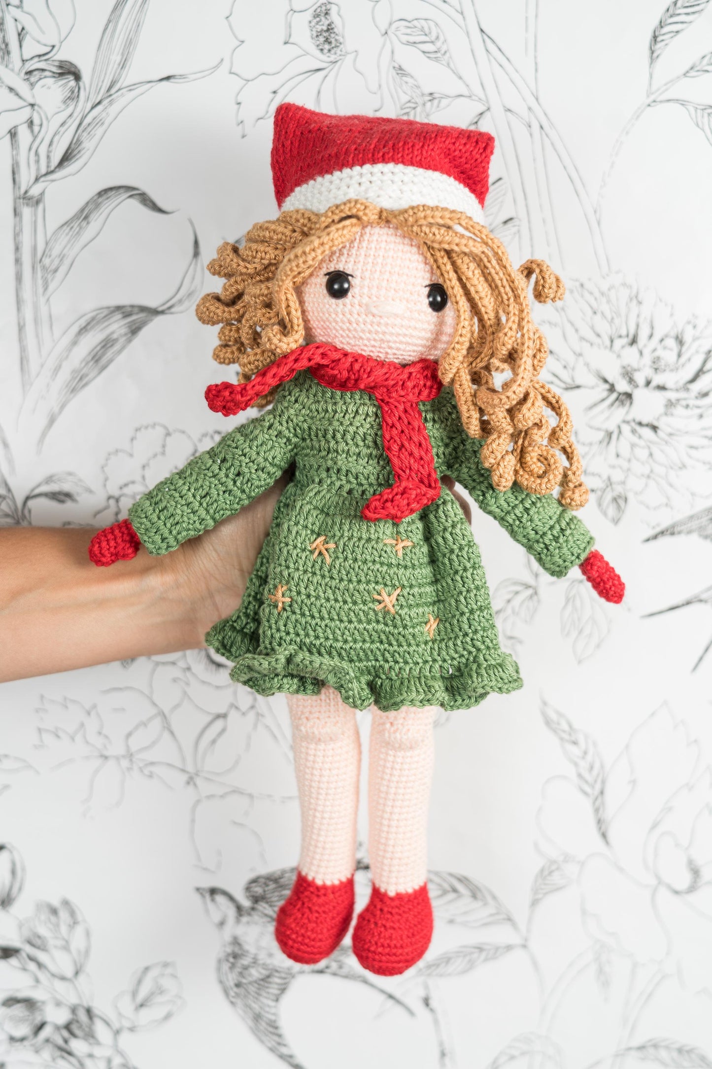 Amigurumi Doll for Christmas, Crochet Christmas Gift