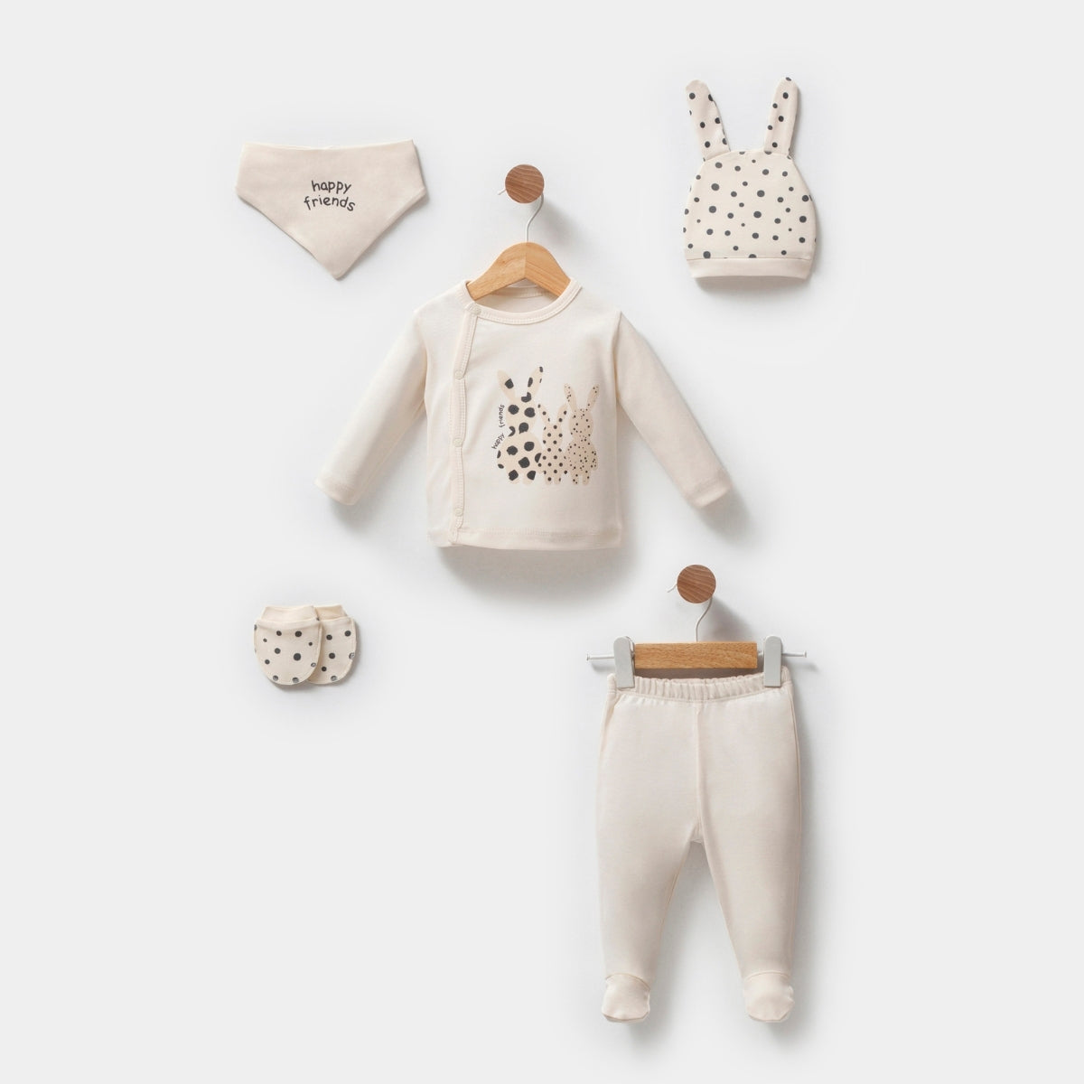 0-3 M Cotton Gift Set – Bunny Theme Essentials