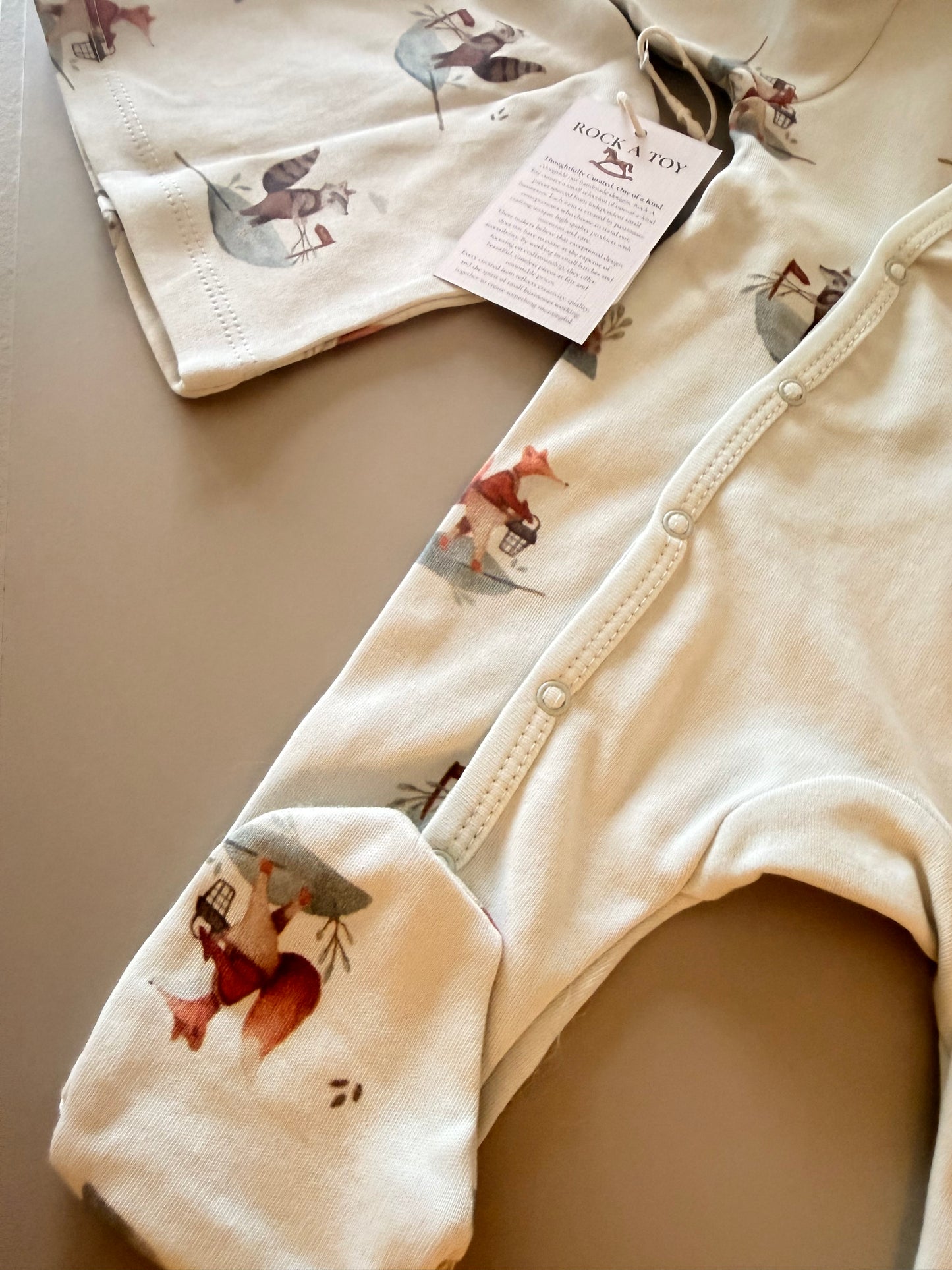 Fox Woodland Cotton Baby Set – 2-Piece Gender Neutral Outfit