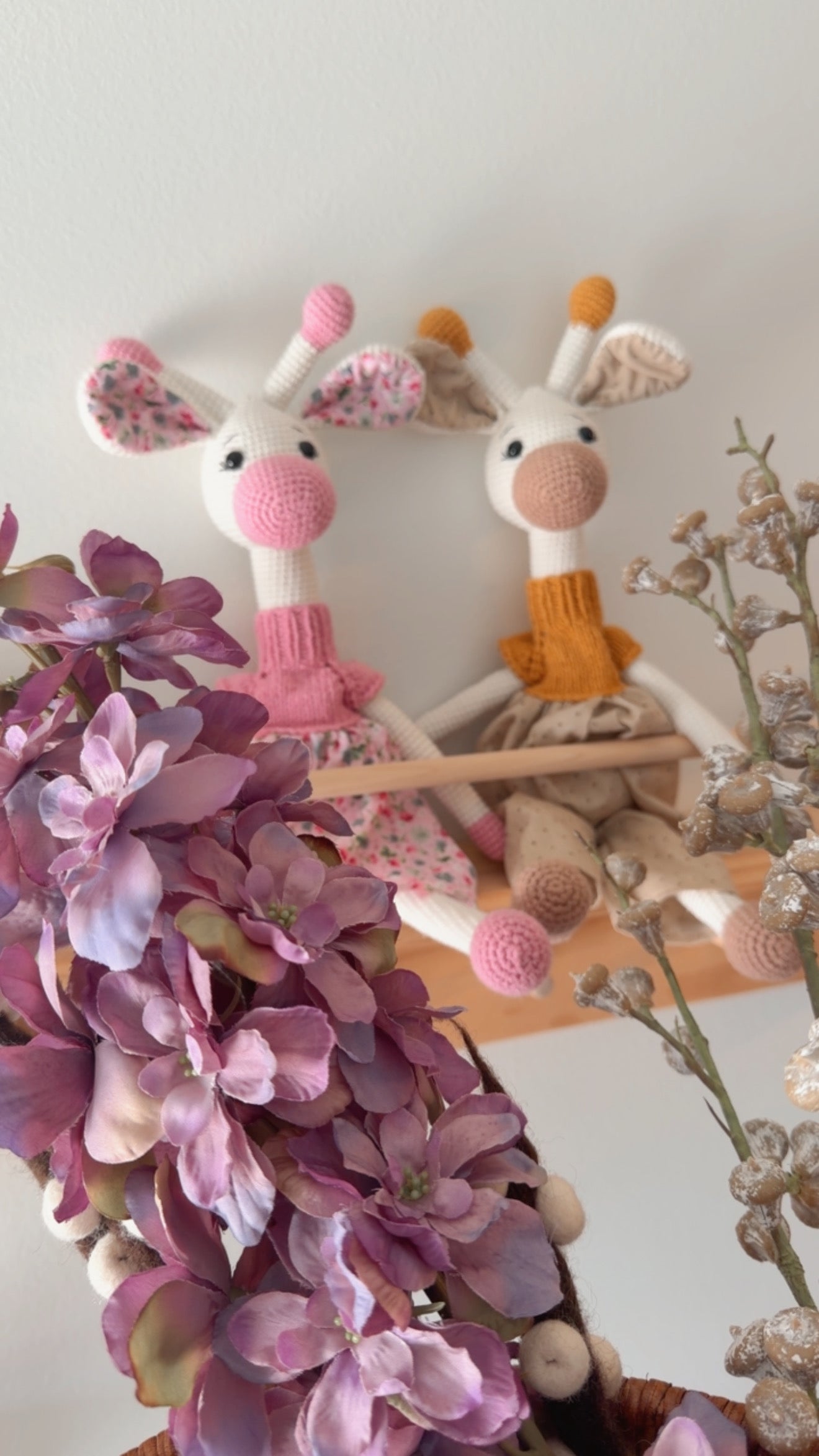 Handmade Crochet Giraffe Toy – Amigurumi Cotton Keepsake Giraffe Doll