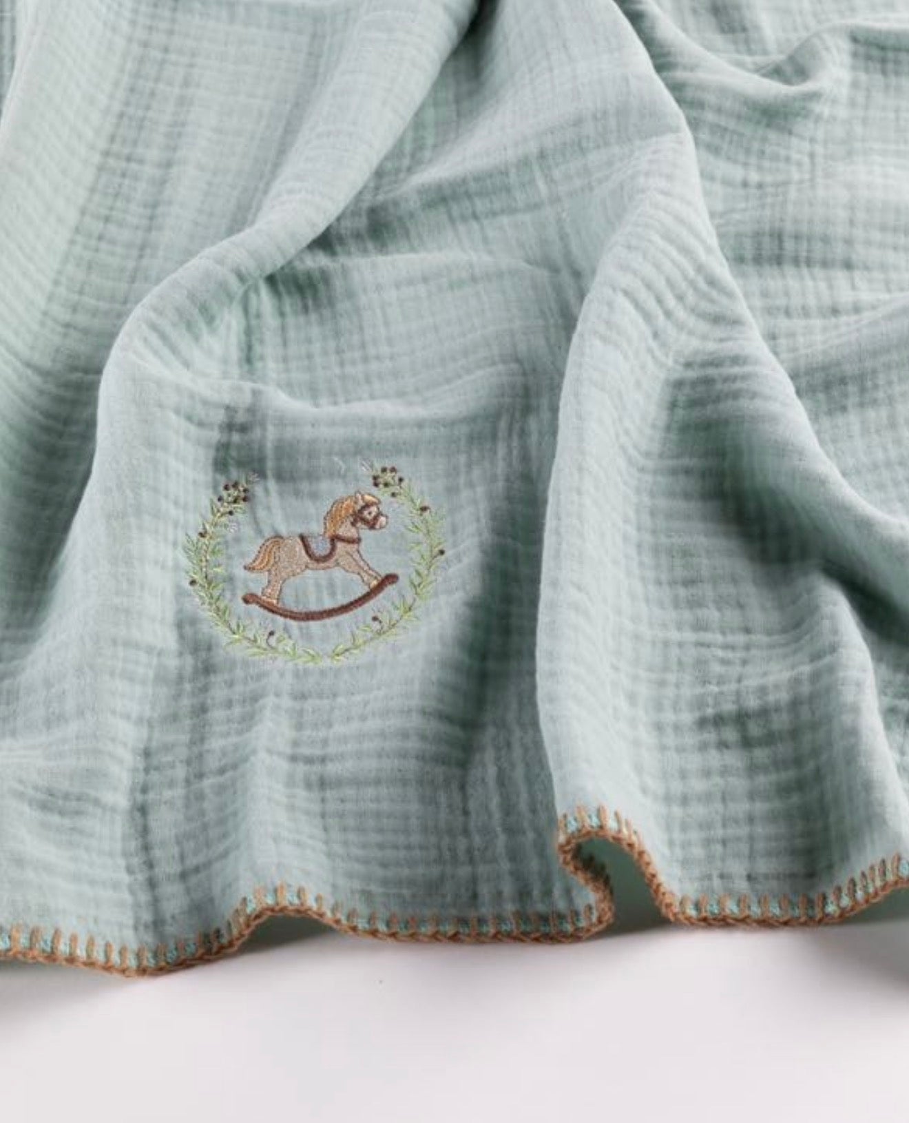 Muslin Blanket 4 Layer and Hand Crafted edges