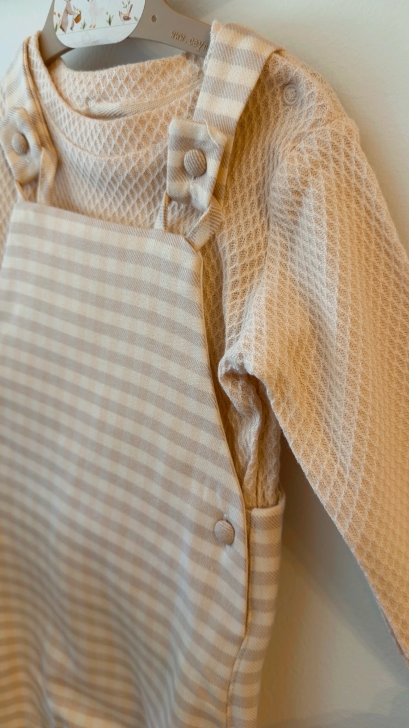 Baby Gingham Dungaree Set