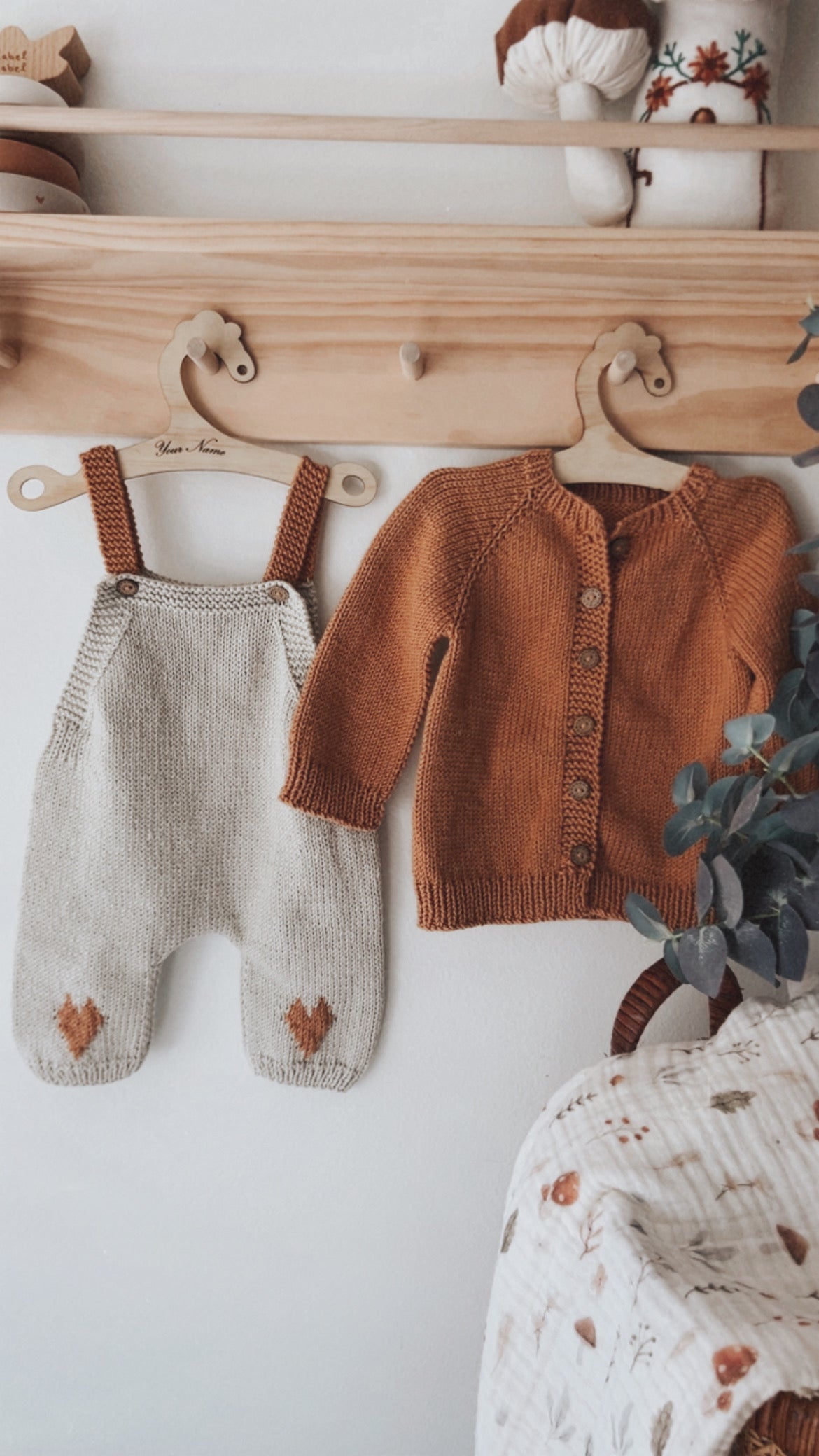 Neutral Color Baby Set, 2 Piece Baby Set, Handknit baby cardigan and Romper 3-6 M