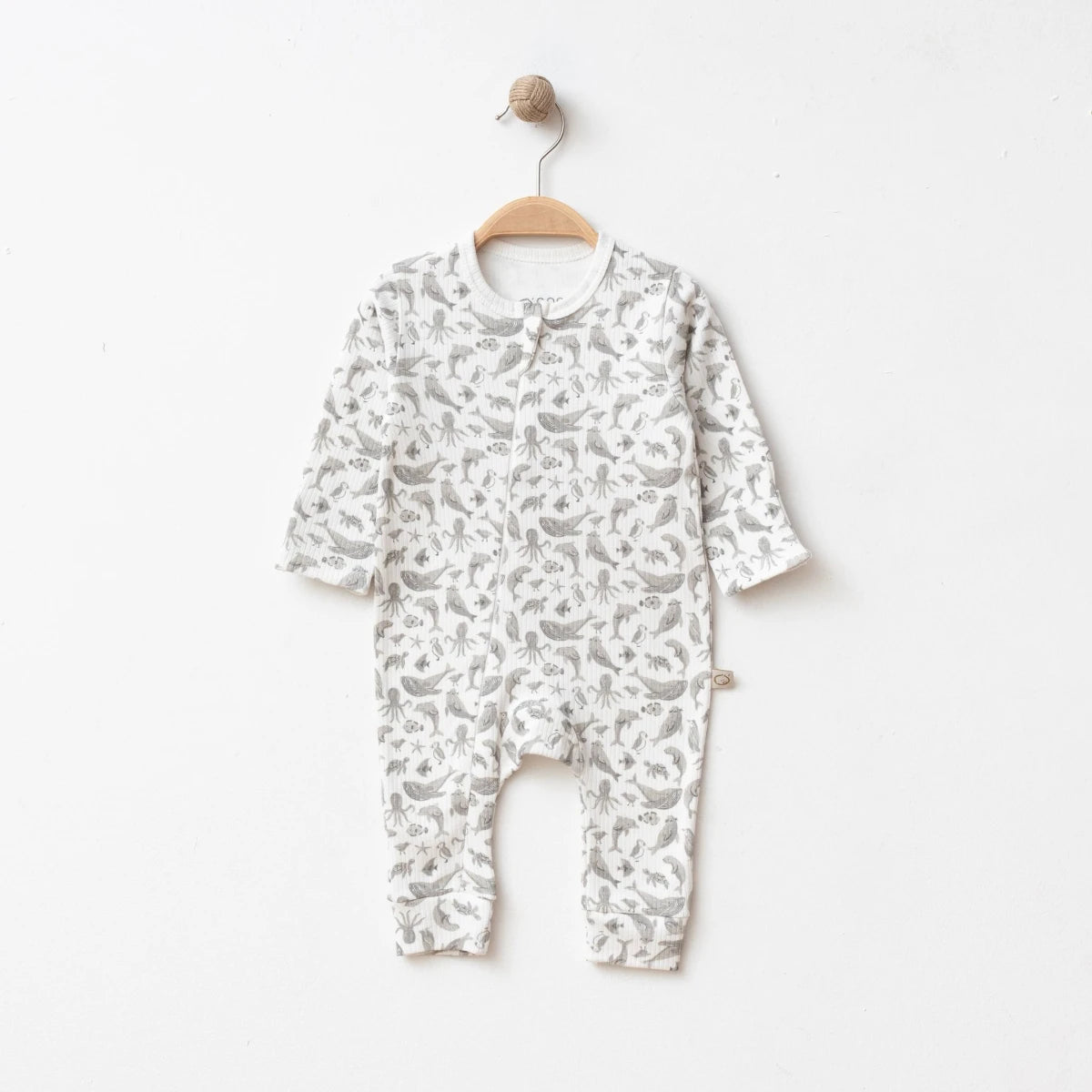Unisex Fish Print Baby Set | Ocean-Themed Top & Bottoms