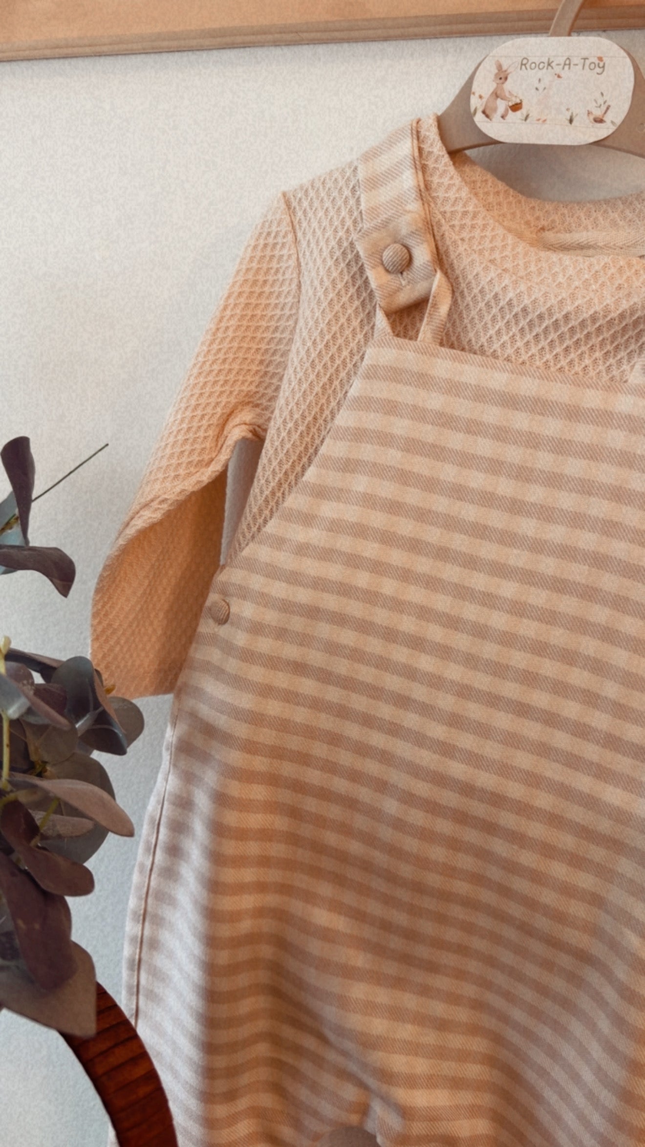 Baby Gingham Dungaree Set